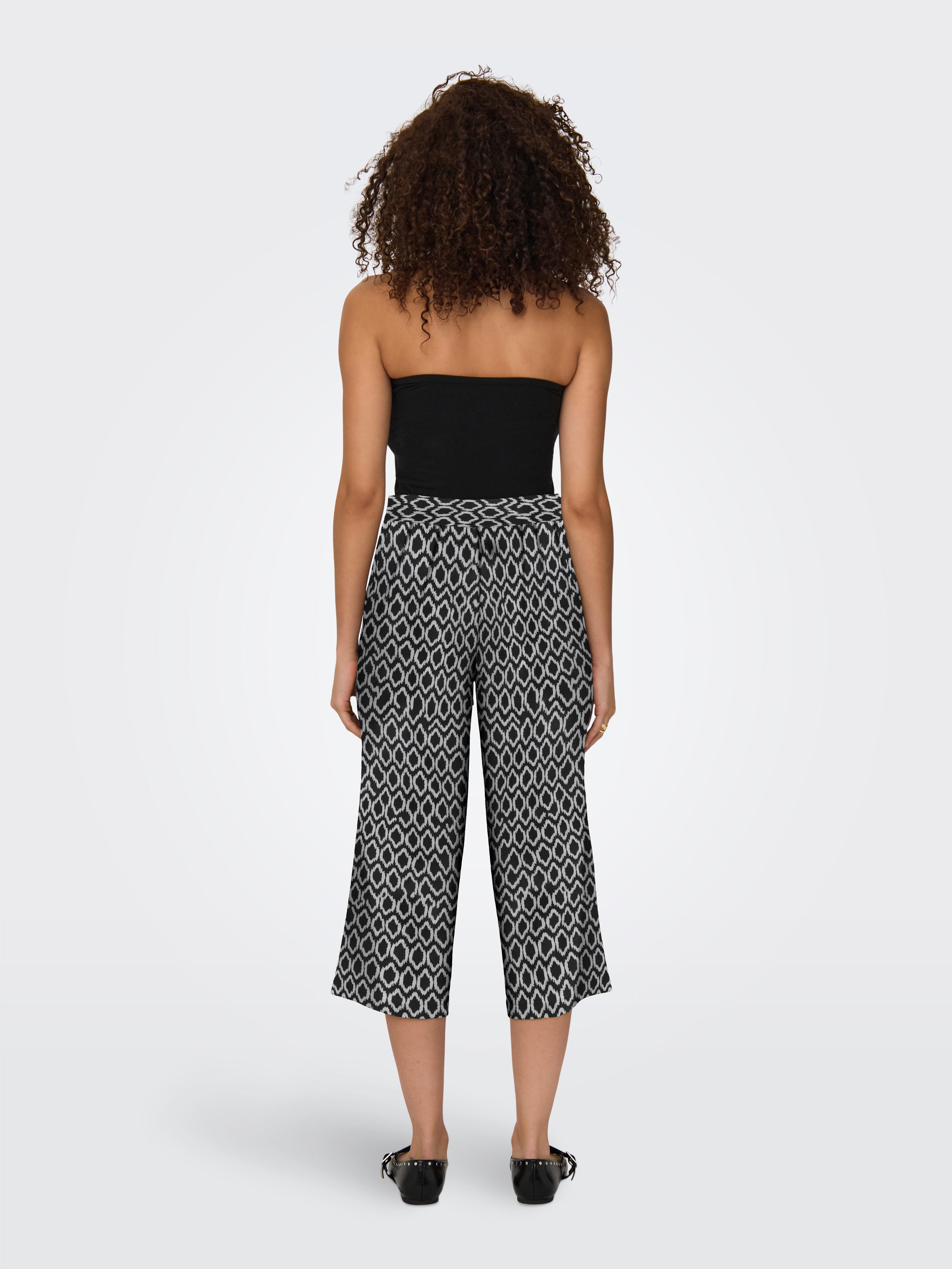 ONLY Palazzohose ONLWINNER – Culottehose mit elastischem Bund und Kordelzug Materialmix, regular fit