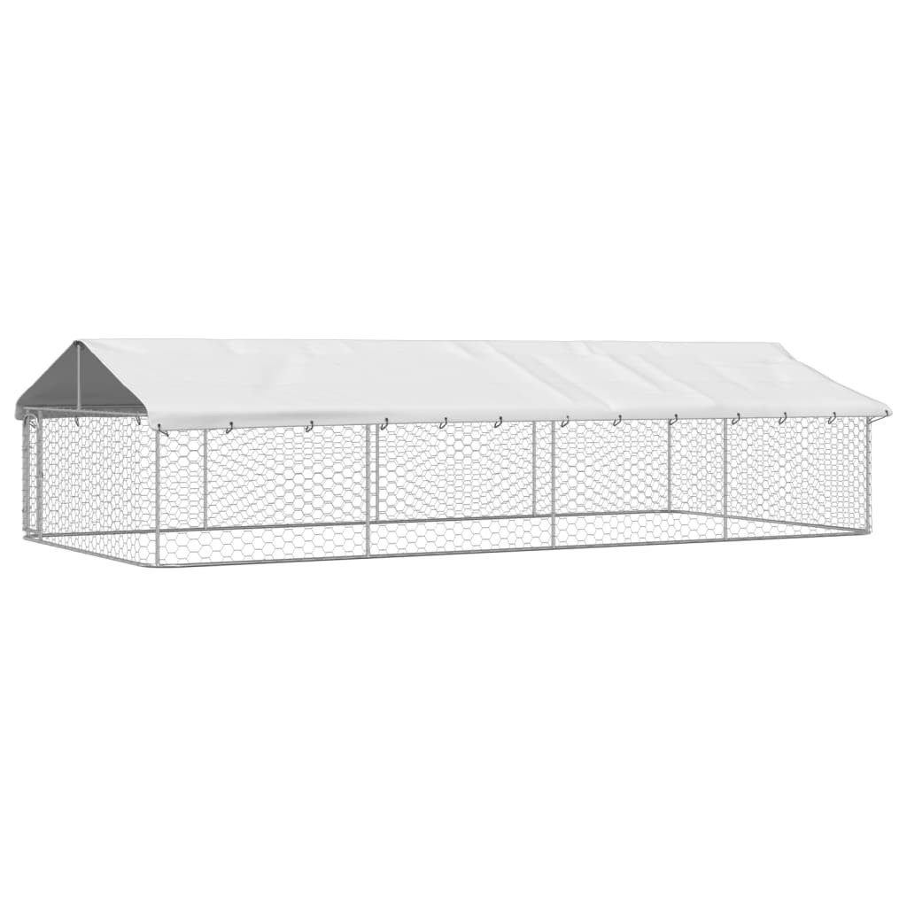 vidaXL Hundezwinger, Outdoor-Hundekäfig mit Dach 600x300x150 cm