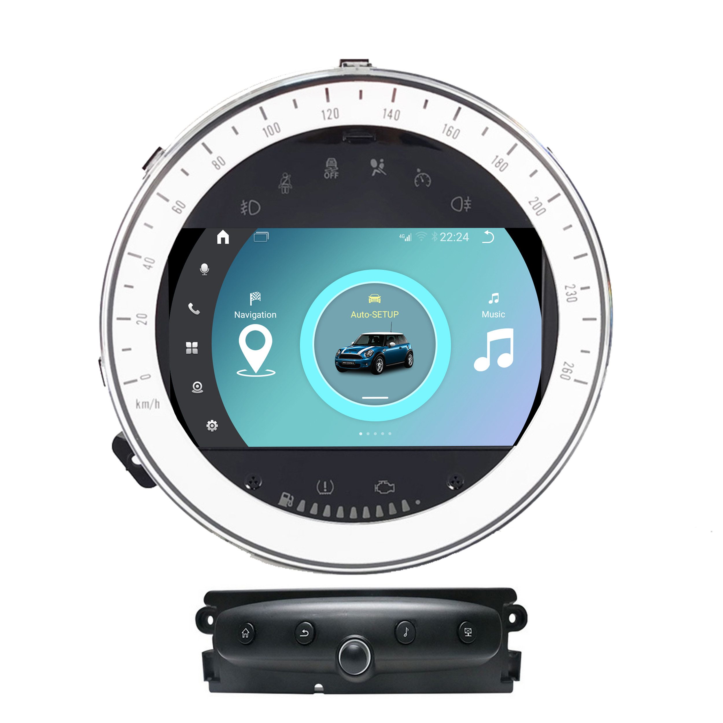 Für Mini R55 R56 R57 7" Touch Android Autoradio GPS Navi Carplay Einbau-Navigationsgerät