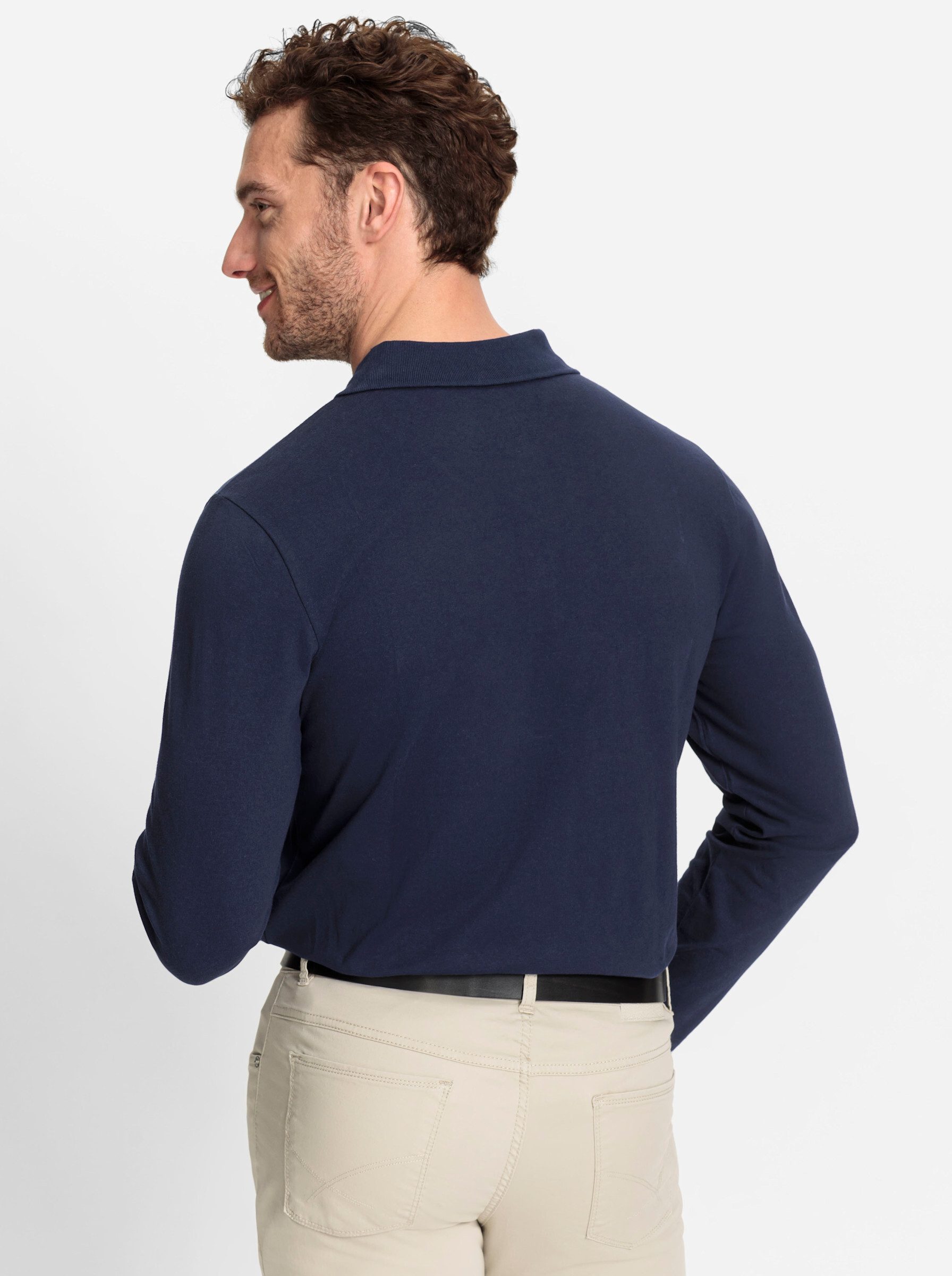 T-Shirt Langarm-Poloshirt