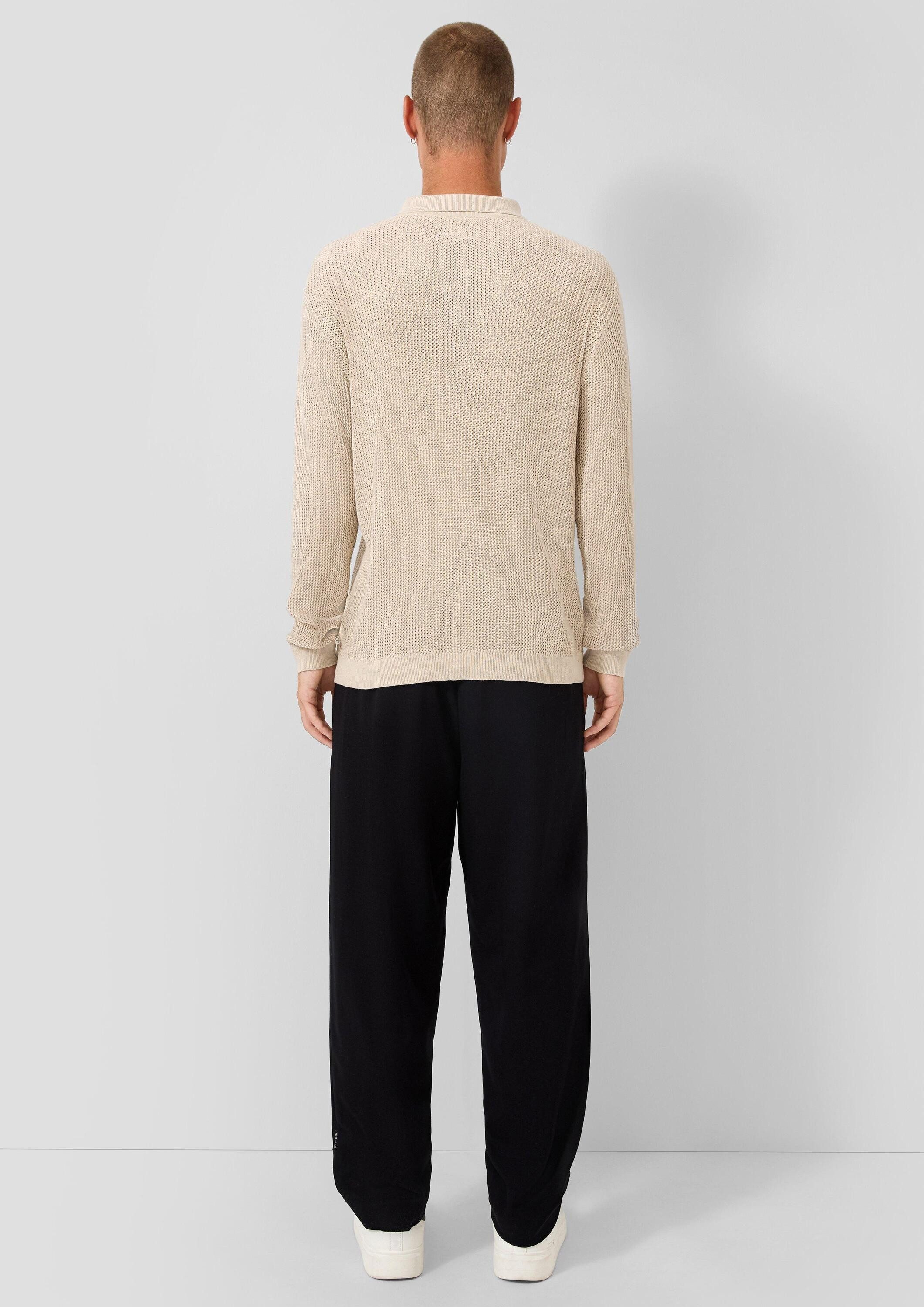 QS Longpullover Strickpullover Strickpolo