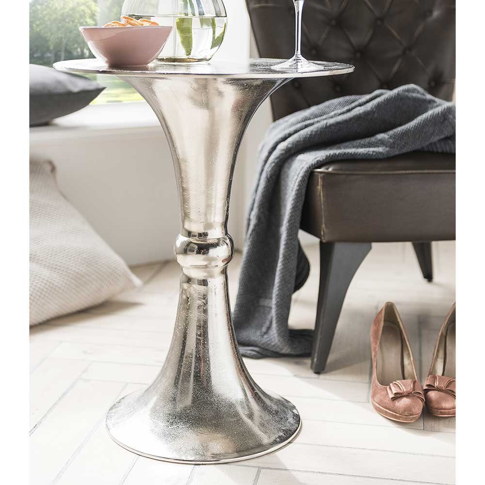 Pharao24 Telefontisch Rose, mit runder Tischplatte