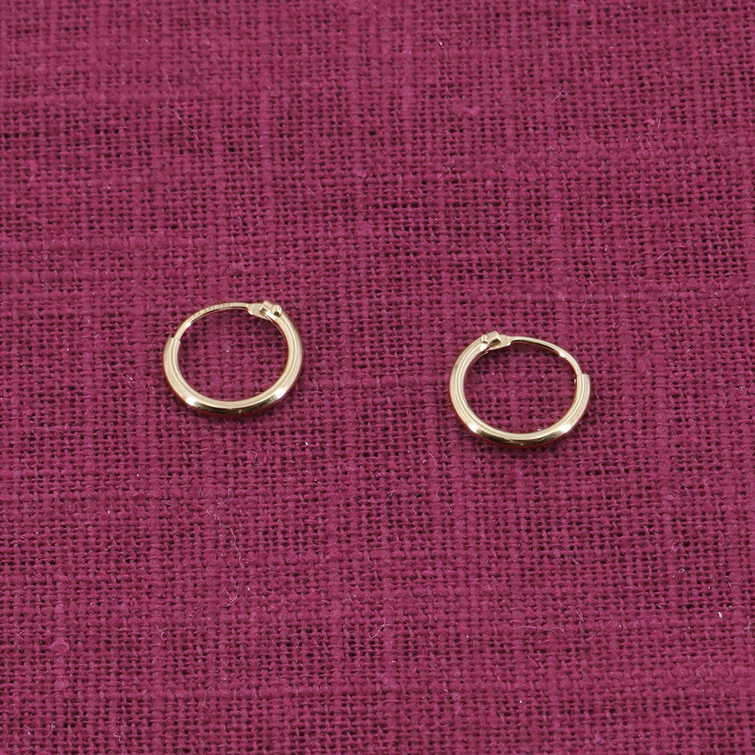 trendor Paar Creolen Damen-Gold 333 / 8K Breite 1,3 mm Ø 11 mm günstig online kaufen