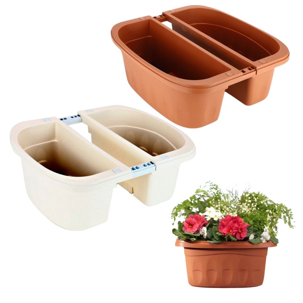 GarPet Blumenkasten Blumenkasten Beidseitig Doppelseitig Balkonkasten günstig online kaufen