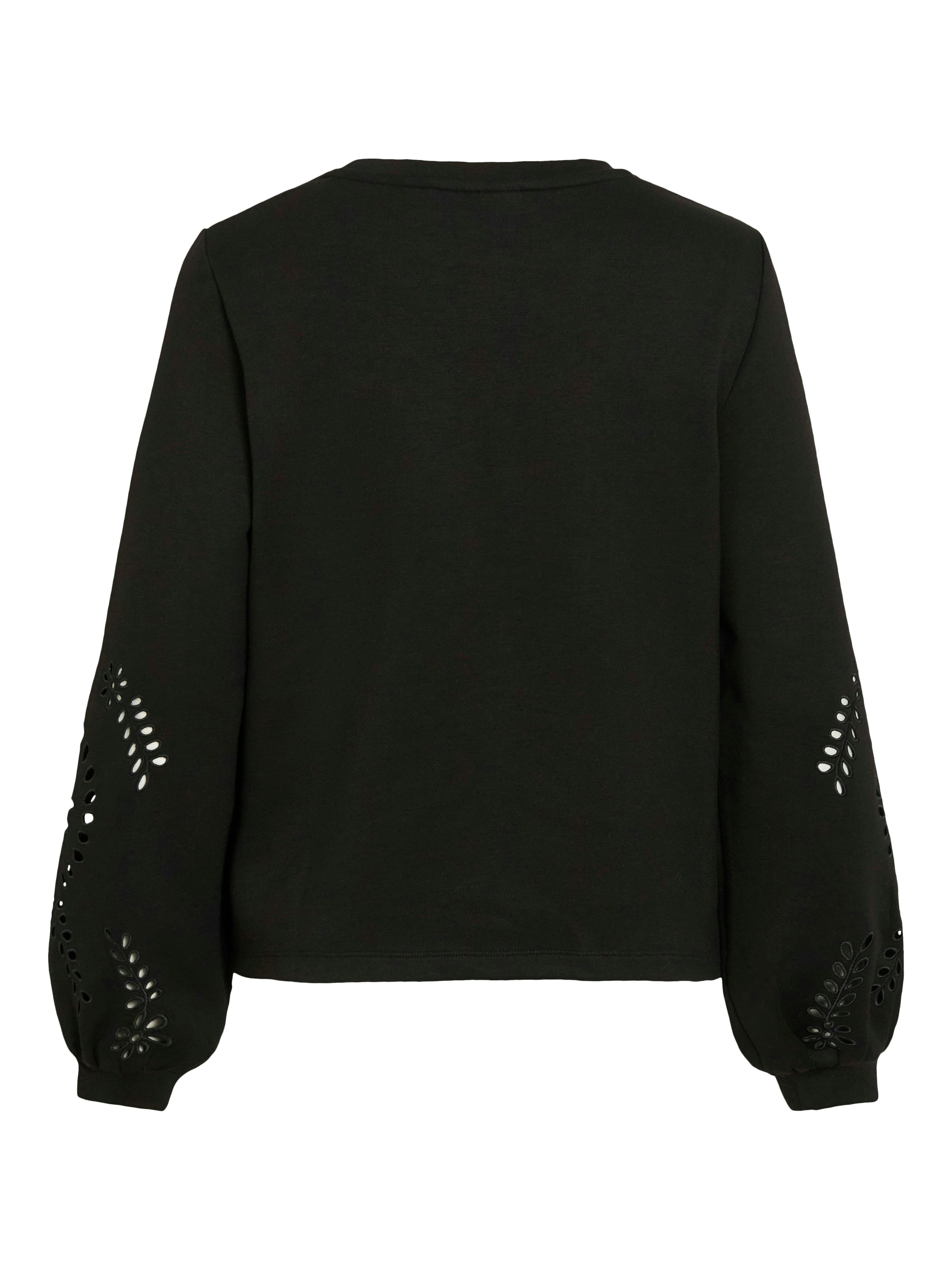 Vila Sweatshirt VISANDY L/S DETAIL SWEAT TOP - NOOS Viskosemischung, regular fit