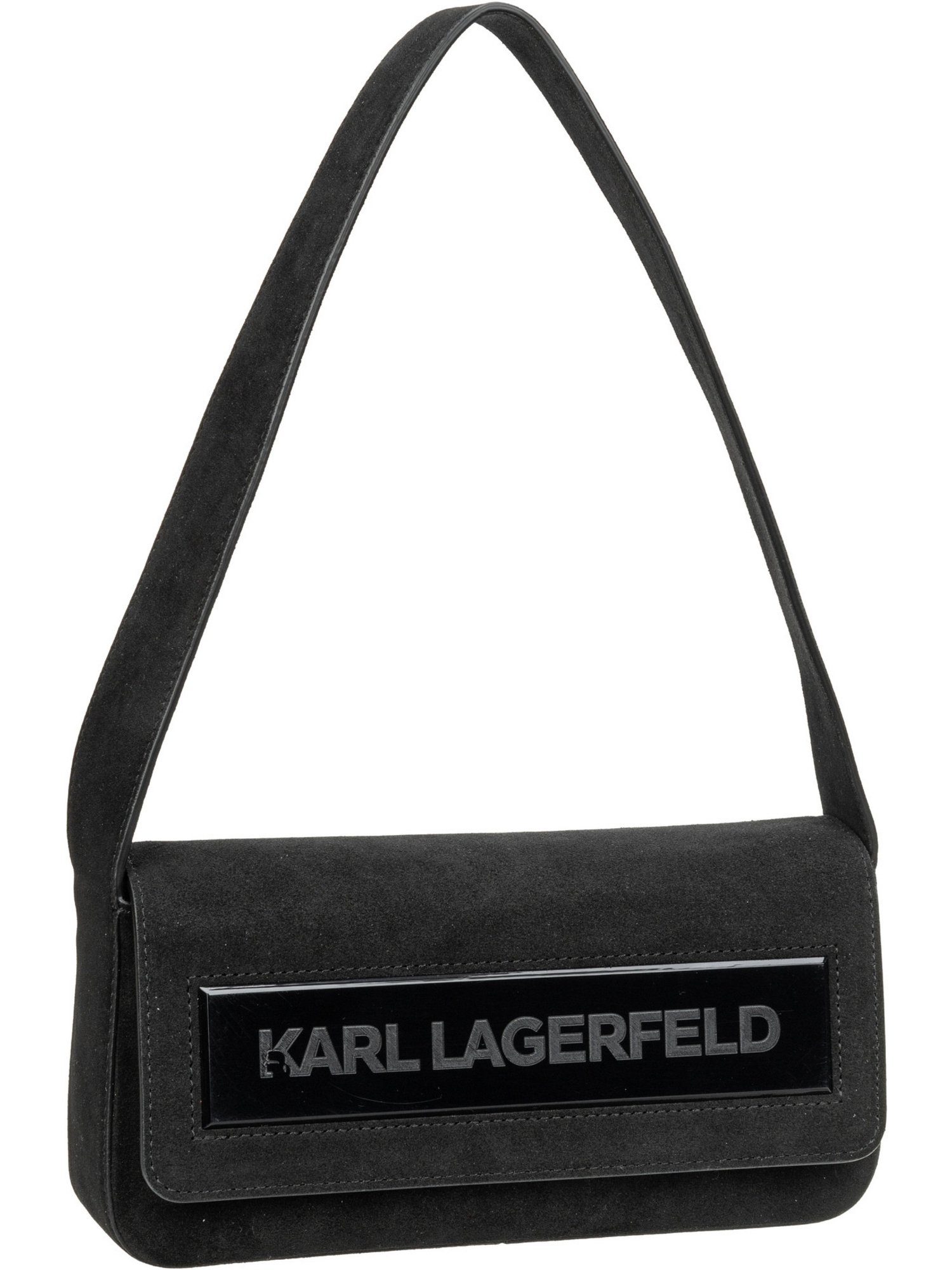 K Suede LAGERFELD SHB Schultertasche K/Essential KARL Flap MD