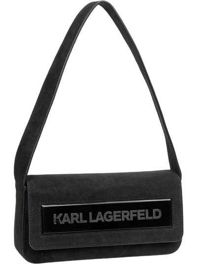 KARL LAGERFELD Schultertasche K/Essential K MD Flap SHB Suede