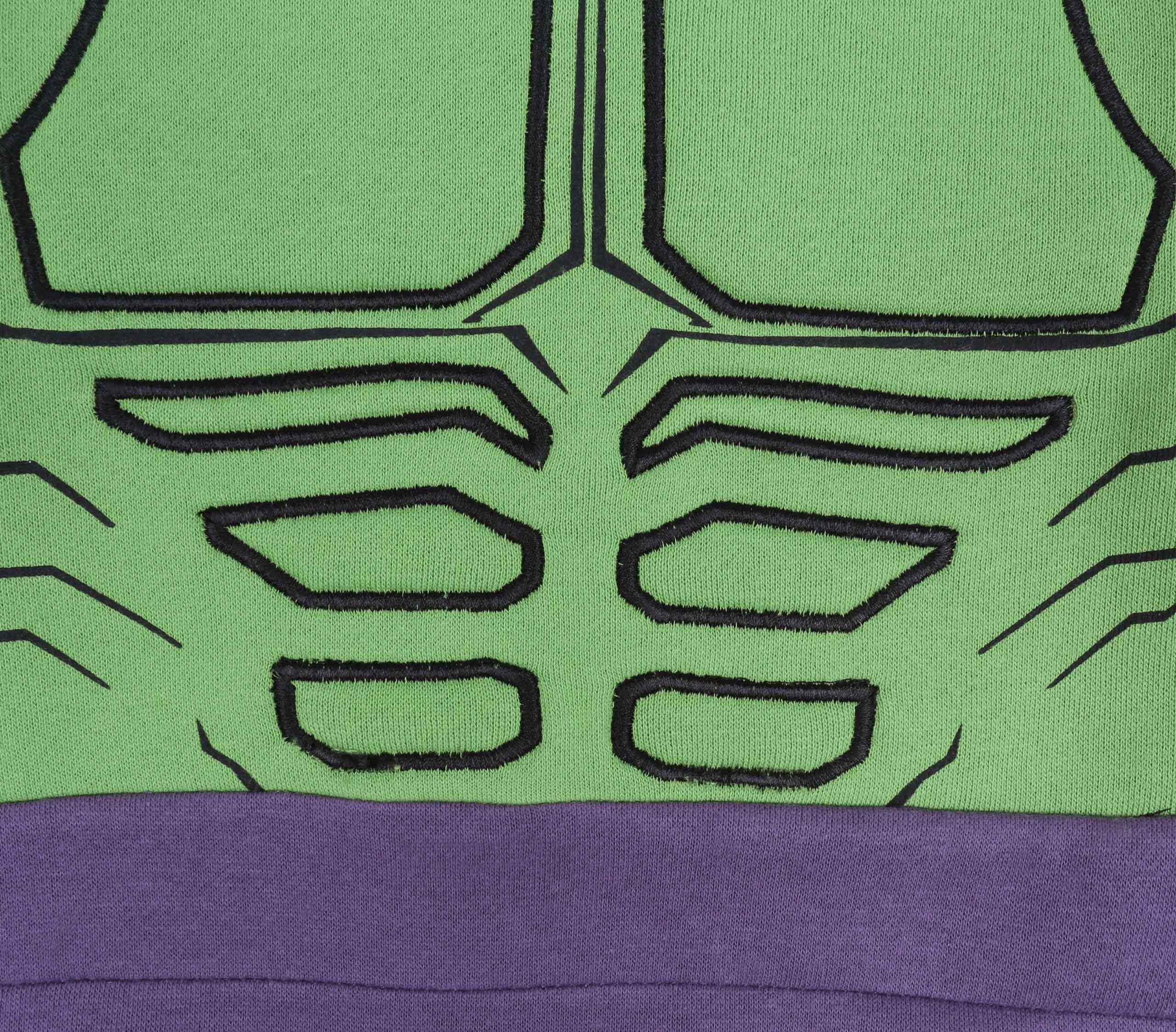 MARVEL Sweatshirt Grün-violette Bluse Hulk MARVEL AVENGERS 6-7 Jahre