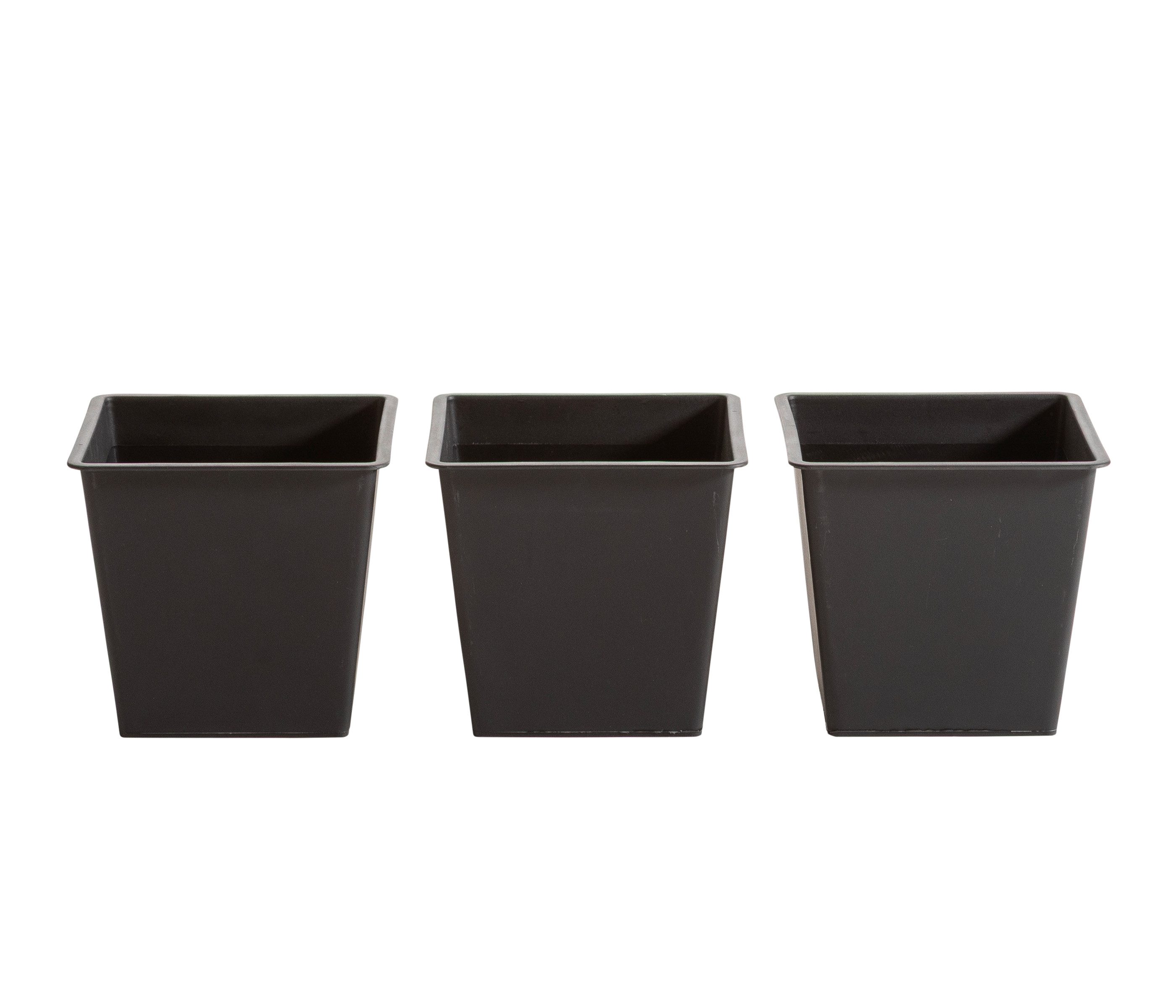 Dehner Blumenkasten Pflanzkasten Boston, FSC® zertifiziertes Akazienholz / Aluminium, Blumenkasten in modernem Design, mit 3 separaten Pflanzeinsätzen