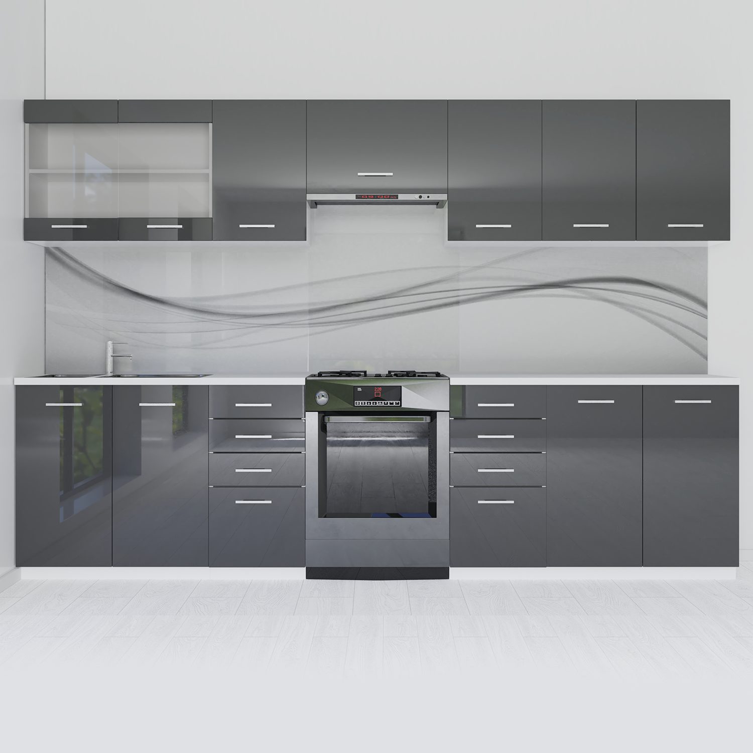 Roysson Home Küchenregal Küchenschrank SET Hängeschrank günstig online kaufen