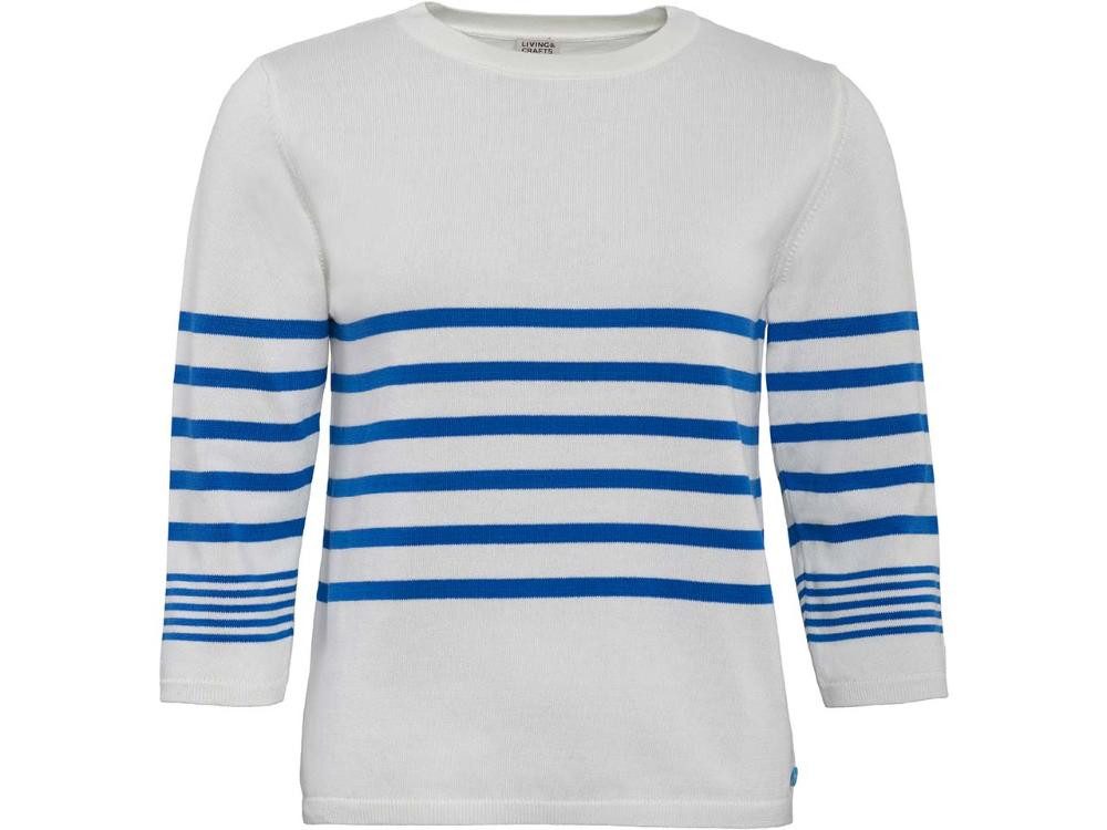 Rundhalspullover Living Crafts Bio-Damen-Strickpullover 'ROMINA' mi