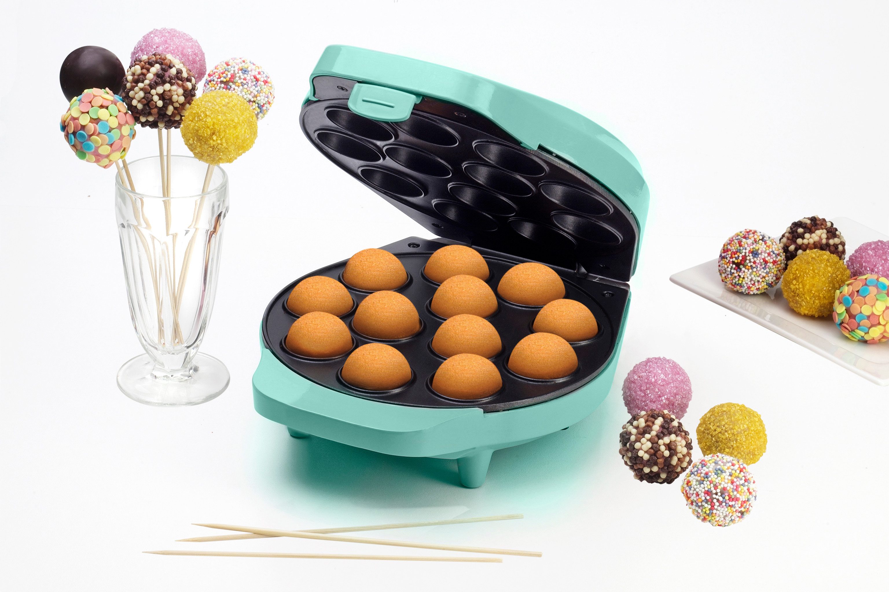 bestron Cakepop-Maker DCPM12, 700 W, 12 Cake Pops in 6 Min., inkl. Zubehör & Rezeptbuch