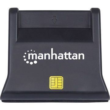 MANHATTAN HBCI-Chipkartenleser USB-Smartcard-/SIM-Kartenlesegerät mit Standfuß