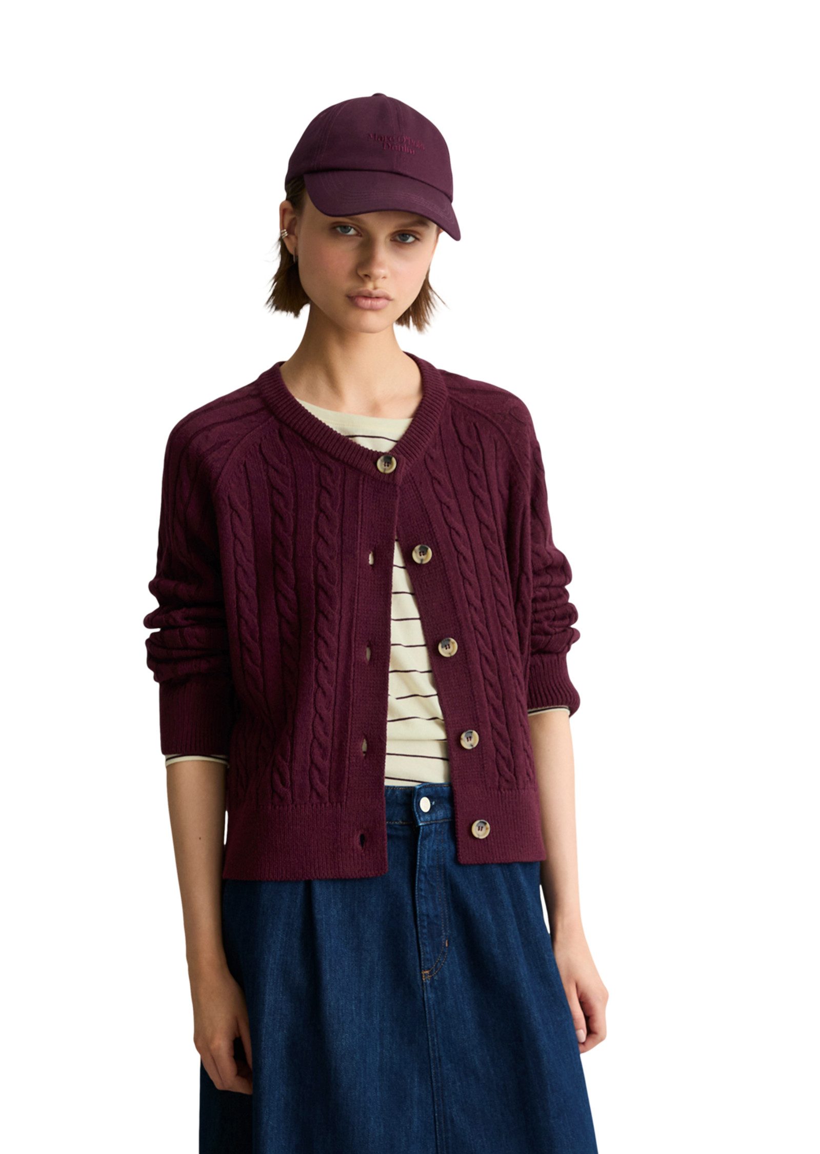 Marc O'Polo DENIM Cardigan aus Schurwoll-Mix
