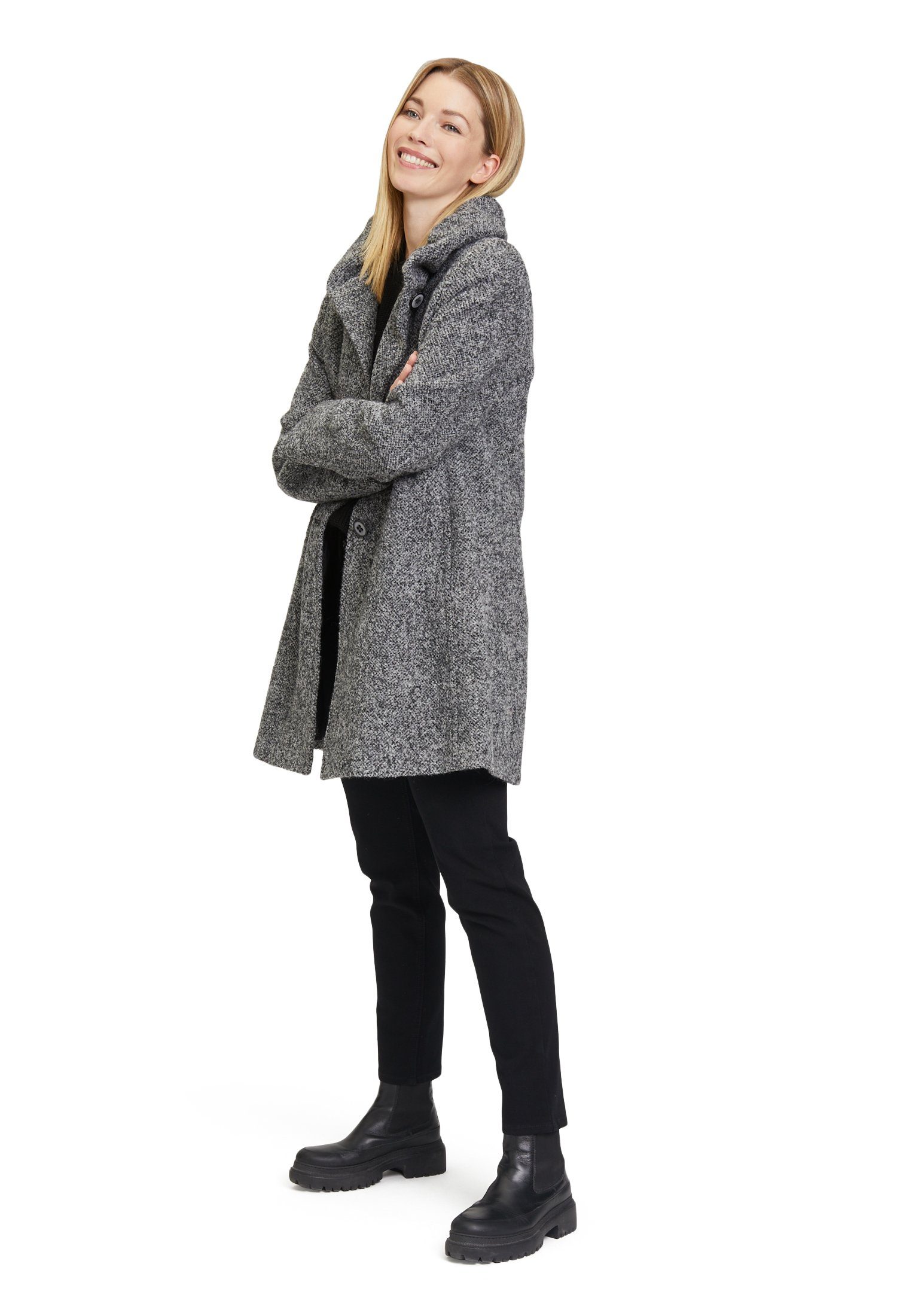 Gil Bret Wolljacke mit Nahttaschen Grey