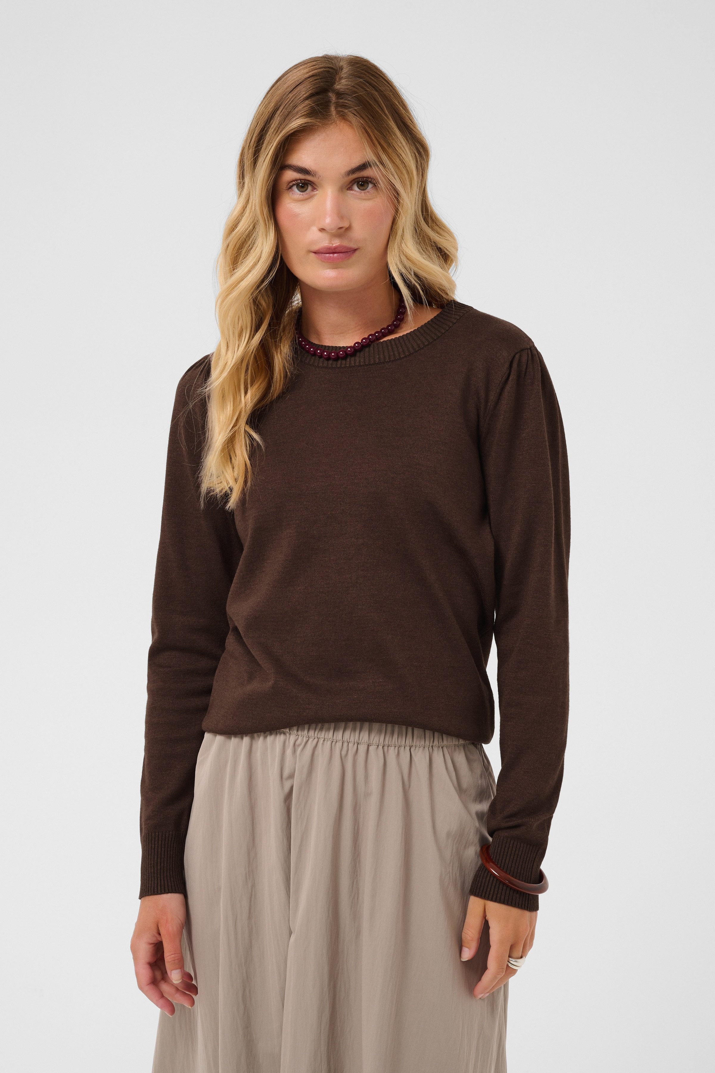Saint Tropez Rundhalspullover MilaSZ Viskosemischung, Regular fit
