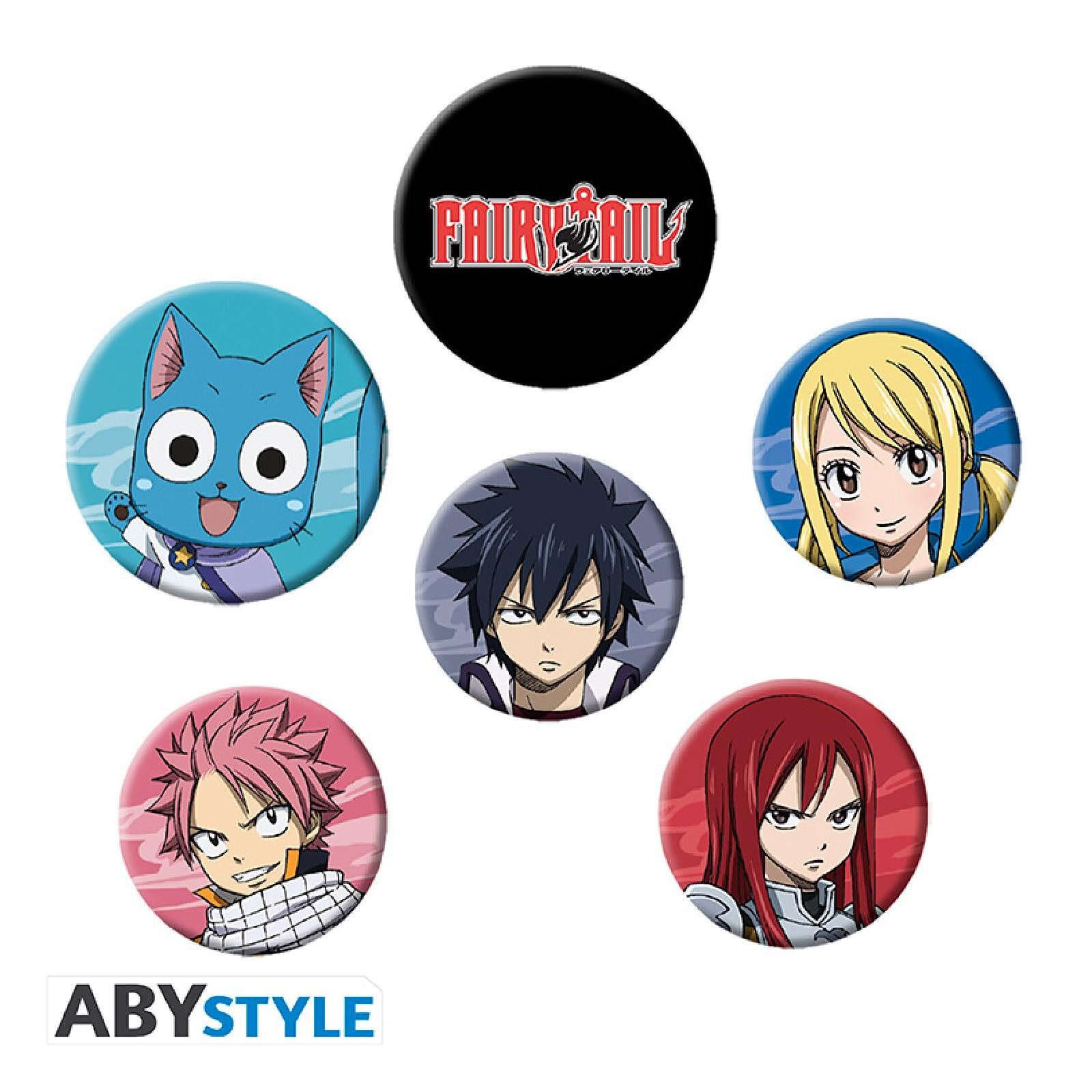 ABYstyle Pins FAIRY TAIL - Badge Pack - Characters