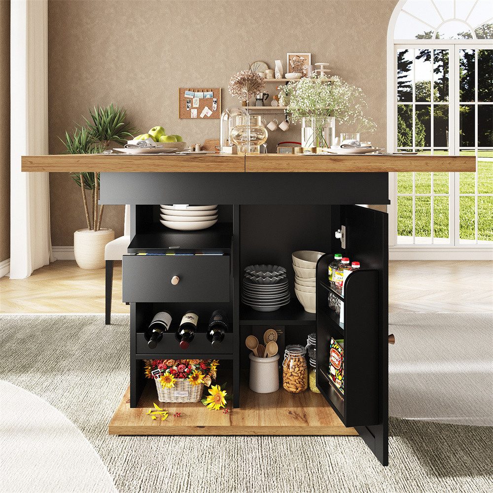 OKWISH Esstisch Multifunktionaler Küchentisch Teleskoptisch (mit Snack- und günstig online kaufen