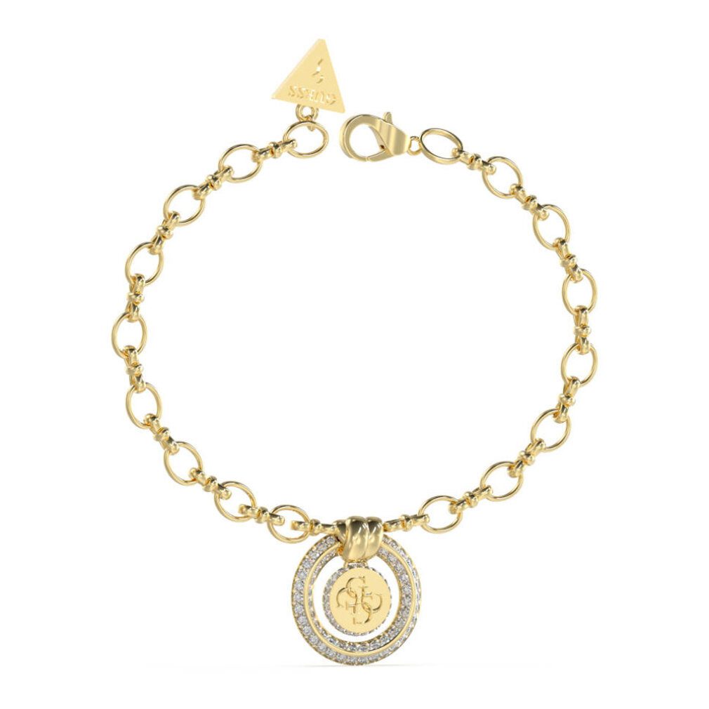Guess Kette mit Einhänger Damen Armband JUBB04059JWYGS