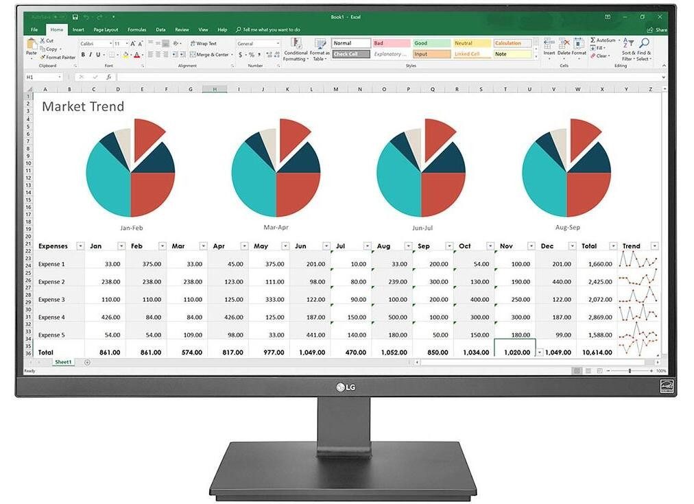 LG LG 27UK670P-B TFT-Monitor (3840 x 2160, 5 ms Reaktionszeit, 60 Hz, AH-IPS Panel)