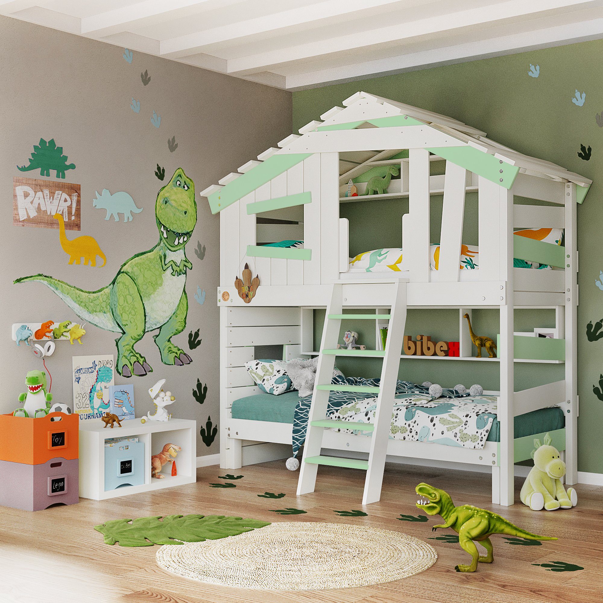 bibex Hochbett ALPIN CHALET Hochbett, Kinderbett, günstig online kaufen