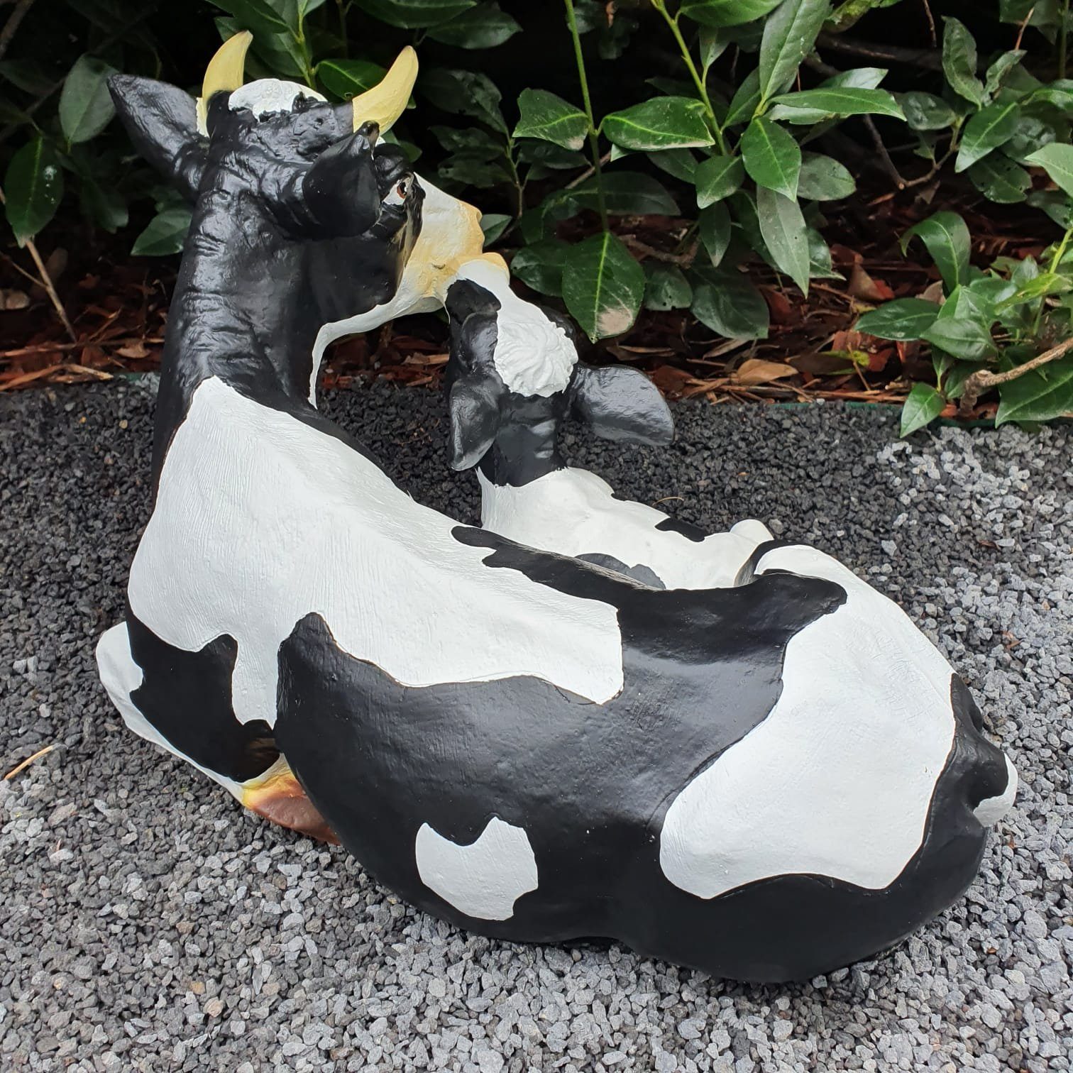 mit Aspinaworld Figur cm wetterfest Gartenfigur Kalb 30 Kuh
