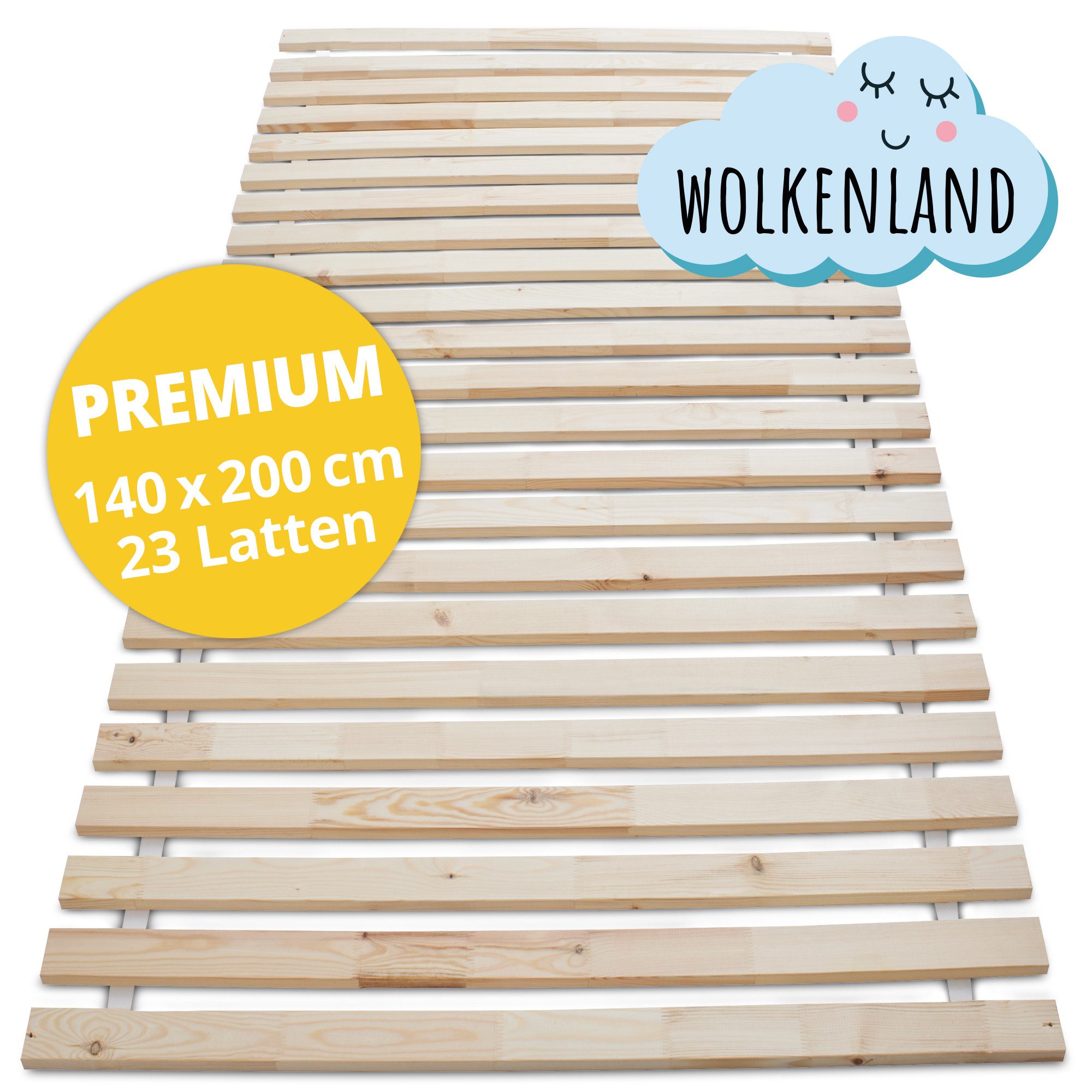 Lattenrost PREMIUM Rollrost 14 oder 23 Latten, Wolkenland, 400kg Tragkraft, günstig online kaufen
