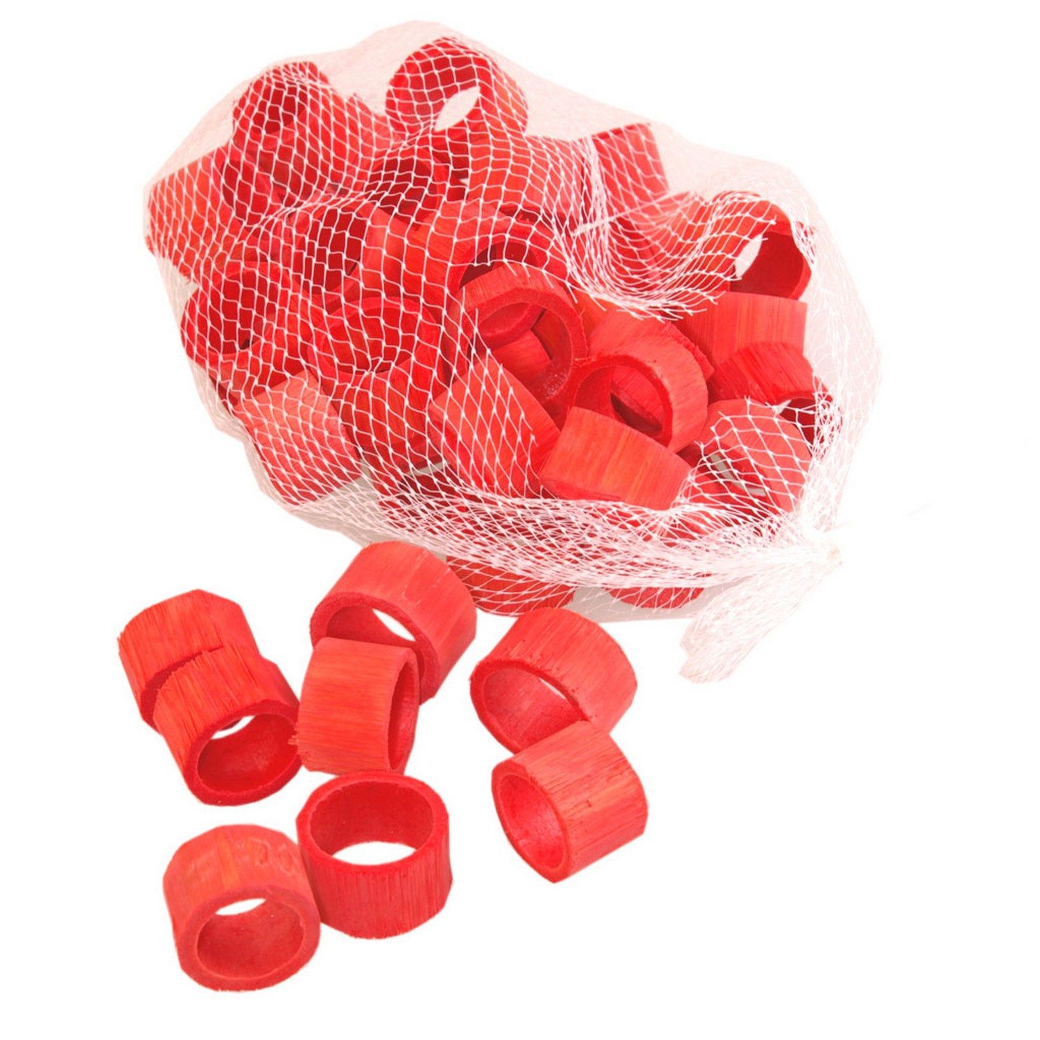 Deko AS Streudeko Bambus Ringe - Bamboo Ring - Naturprodukt - je ca. 1,5 - 2,5 cm lang