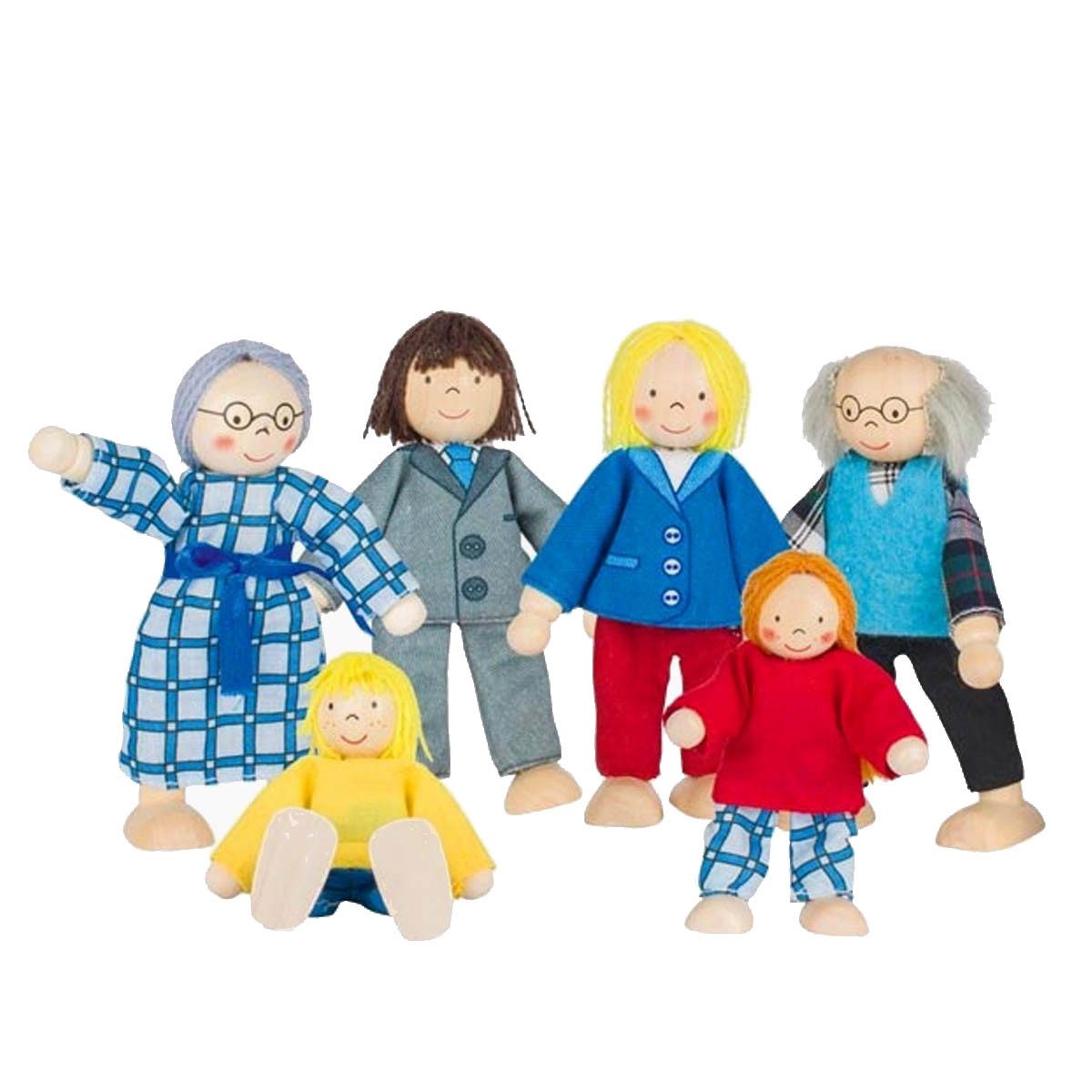 goki Biegepuppe Biegepuppen City Familie 6 Teilig (Spar-Set, 6-tlg., Famili günstig online kaufen