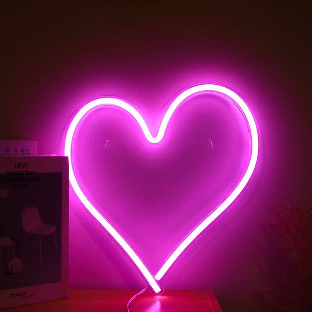 Rosnek LED Dekolicht Neon Lampe,Banane Hello Herz Dream Love,Schlafzimmer N günstig online kaufen