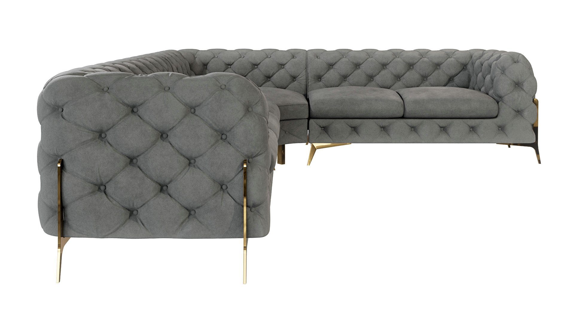 S-Style Möbel Ecksofa Ashley, Chesterfield mit günstig online kaufen