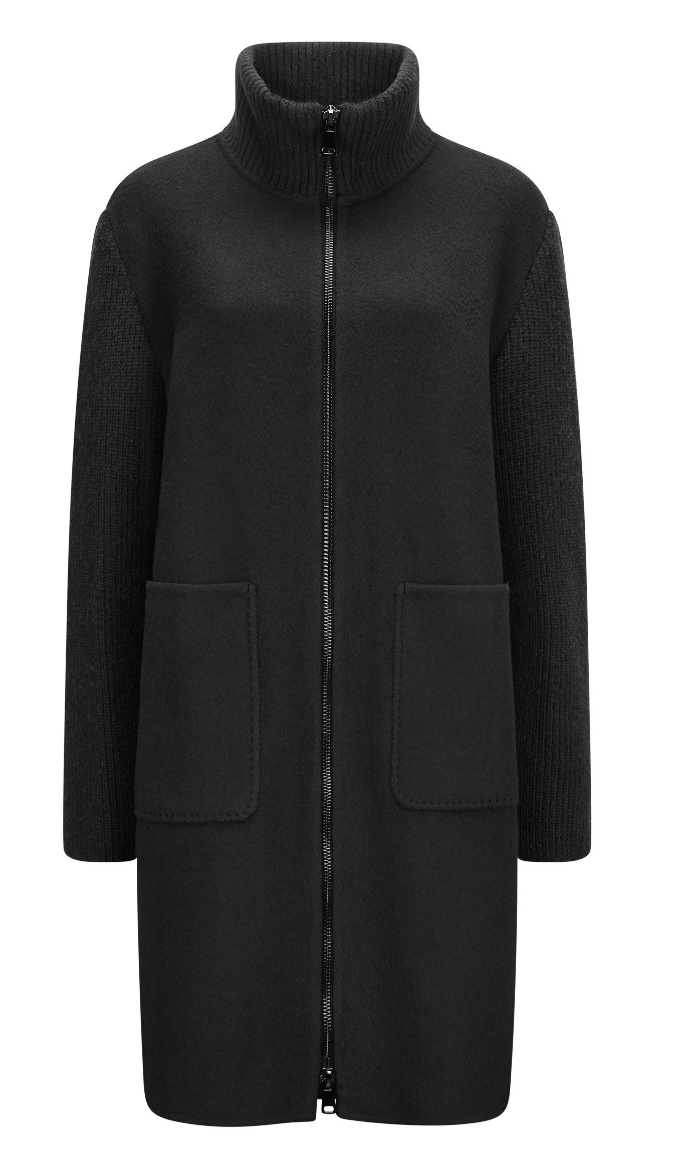 Milestone Wollmantel MSPatty Doubleface mittellang Ärmel aus Strick mit Futter