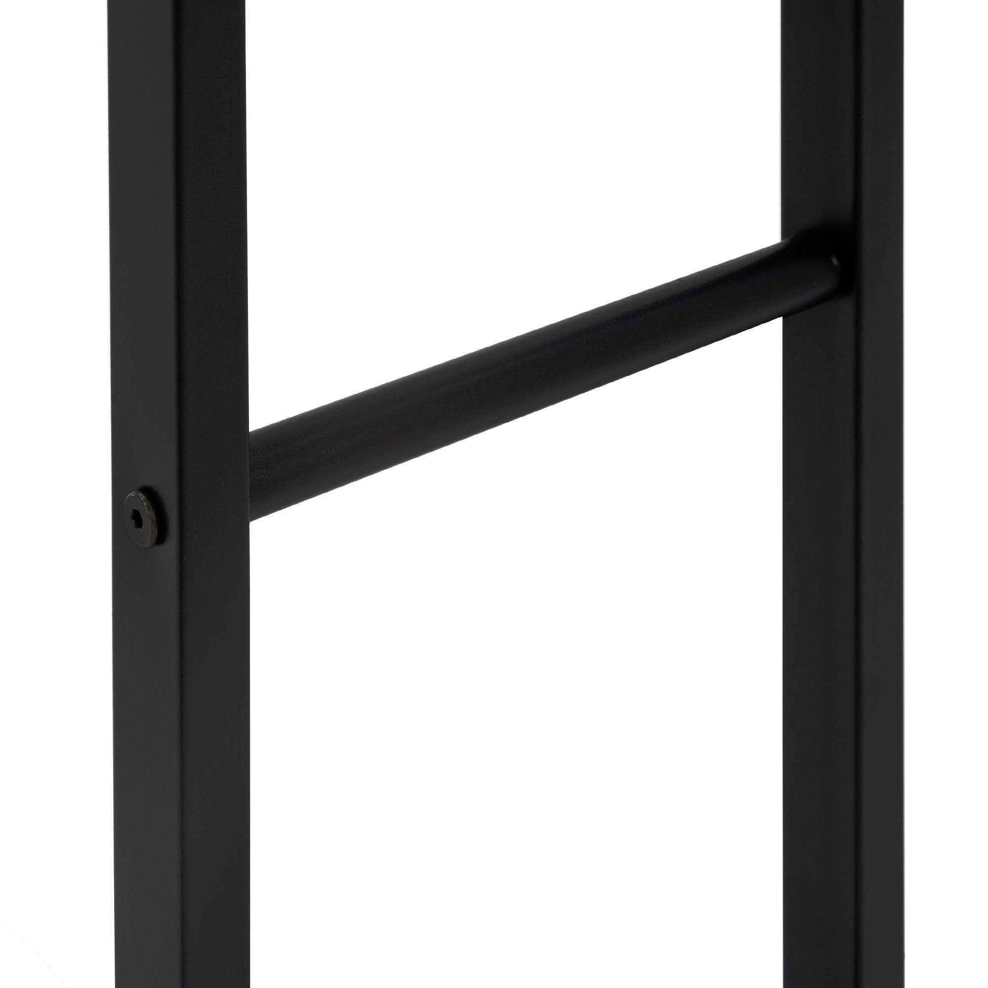 BxTxH:25x80x100 Metall Brennholzregal Schwarz Kaminholzhalter, Innen/Außen rechteckig Holzaufbewahrung cm, ML-DESIGN Kaminholzständer 80x100x25cm Kaminholzregal