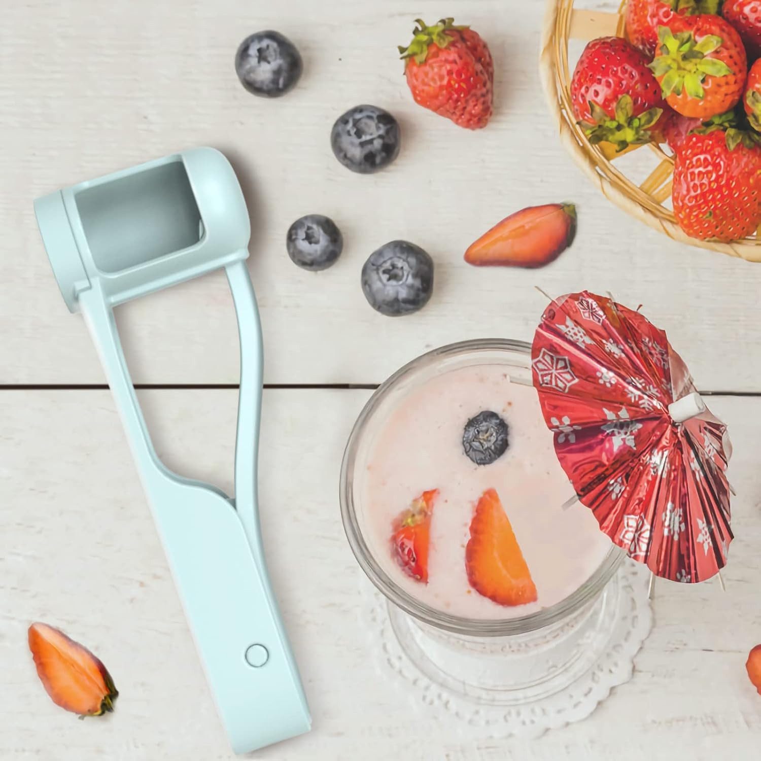 FOUORTUNATE-BEE Obstschneider Obstschneider für Babys und Kleinkinder, Fruchtschneider für Obstsalat und Tortendeko – Bild 4 von 5
