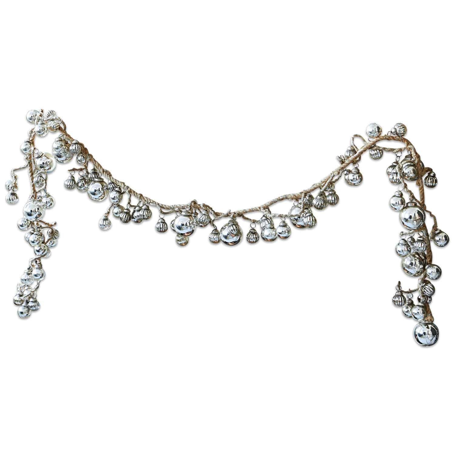 Mirabeau Weihnachtsfigur Girlande Pearls antiksilber (kein Set, kein Set)
