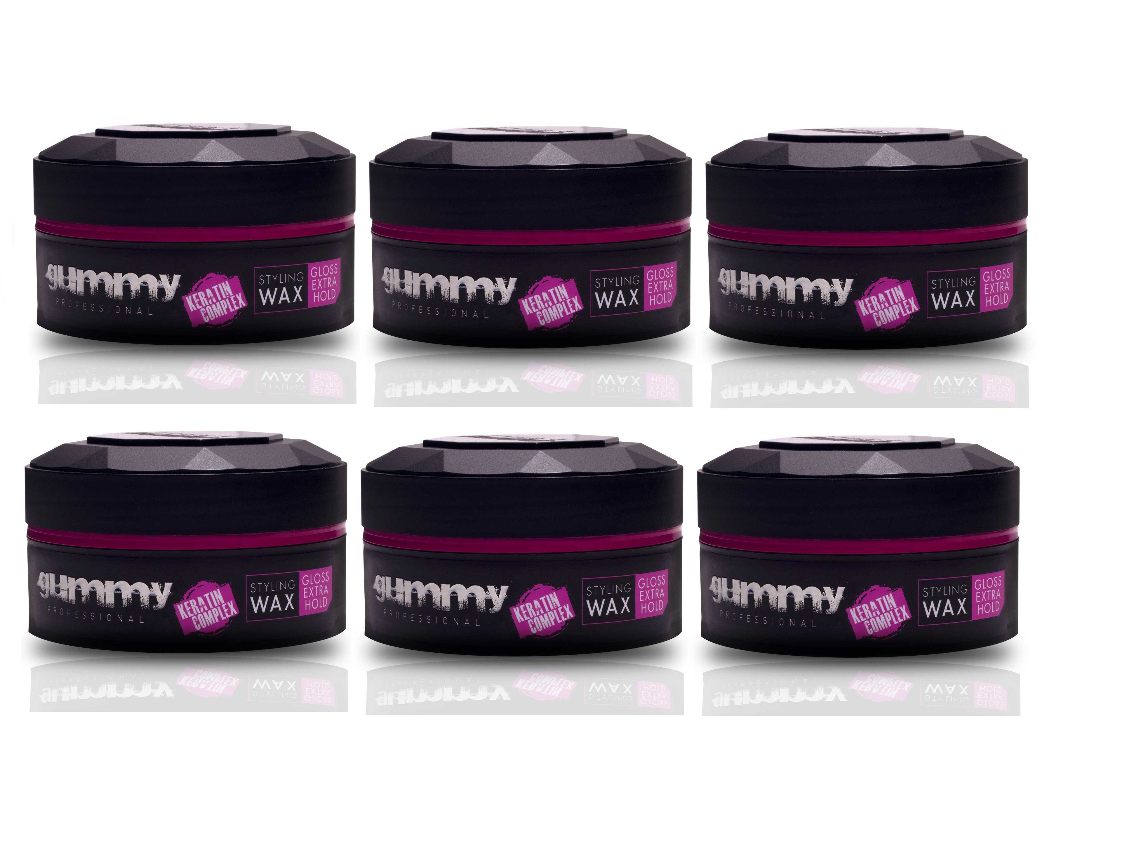 150ml Gummy Extra Wax Set je Fonex Professional Haarwachs 6er Gummy Gloss (900ml) Styling