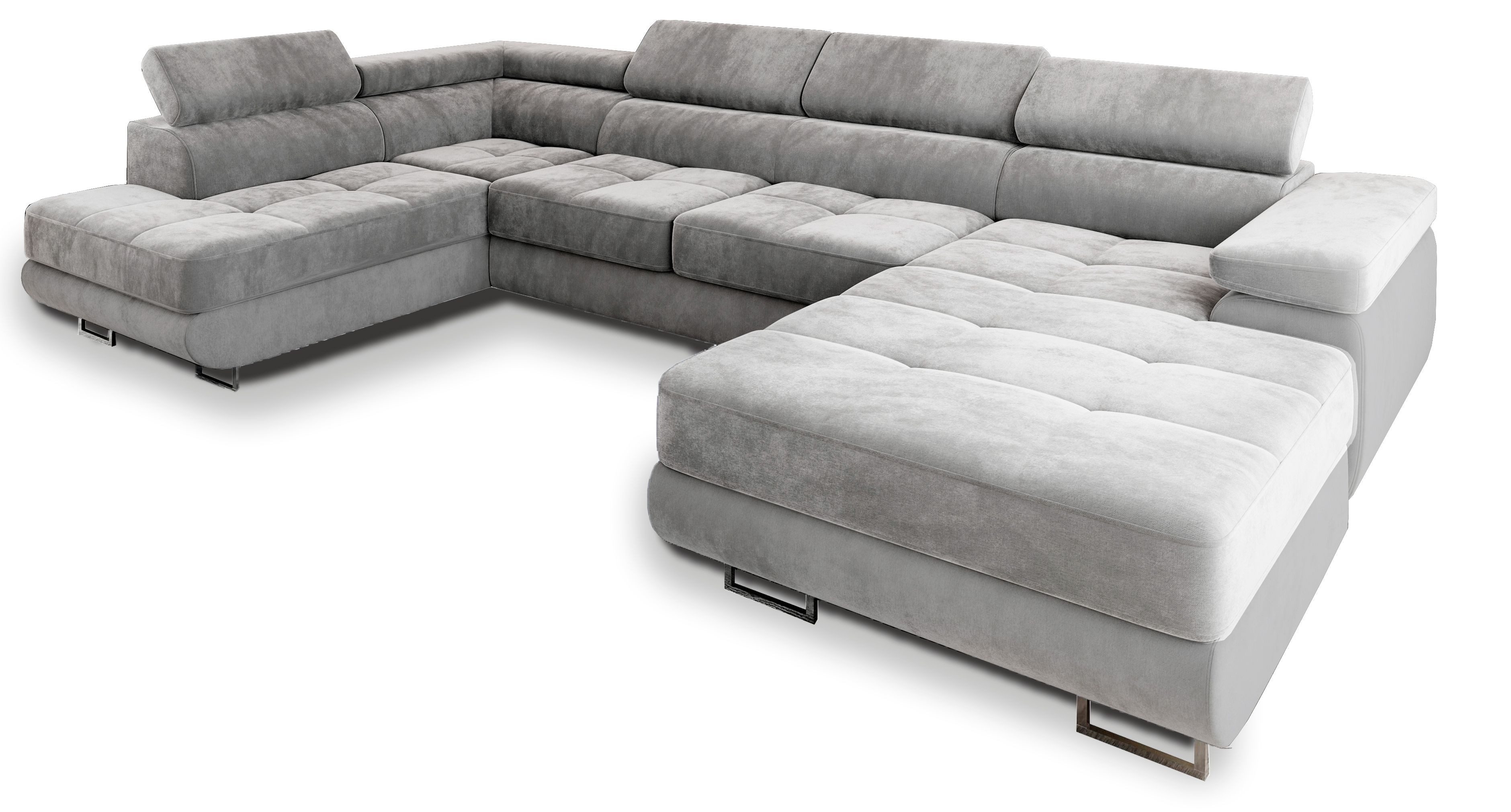 Masseno Ecksofa CASONE mit Schlaffunktion U-Form, Sofa mit Bettkasten günstig online kaufen