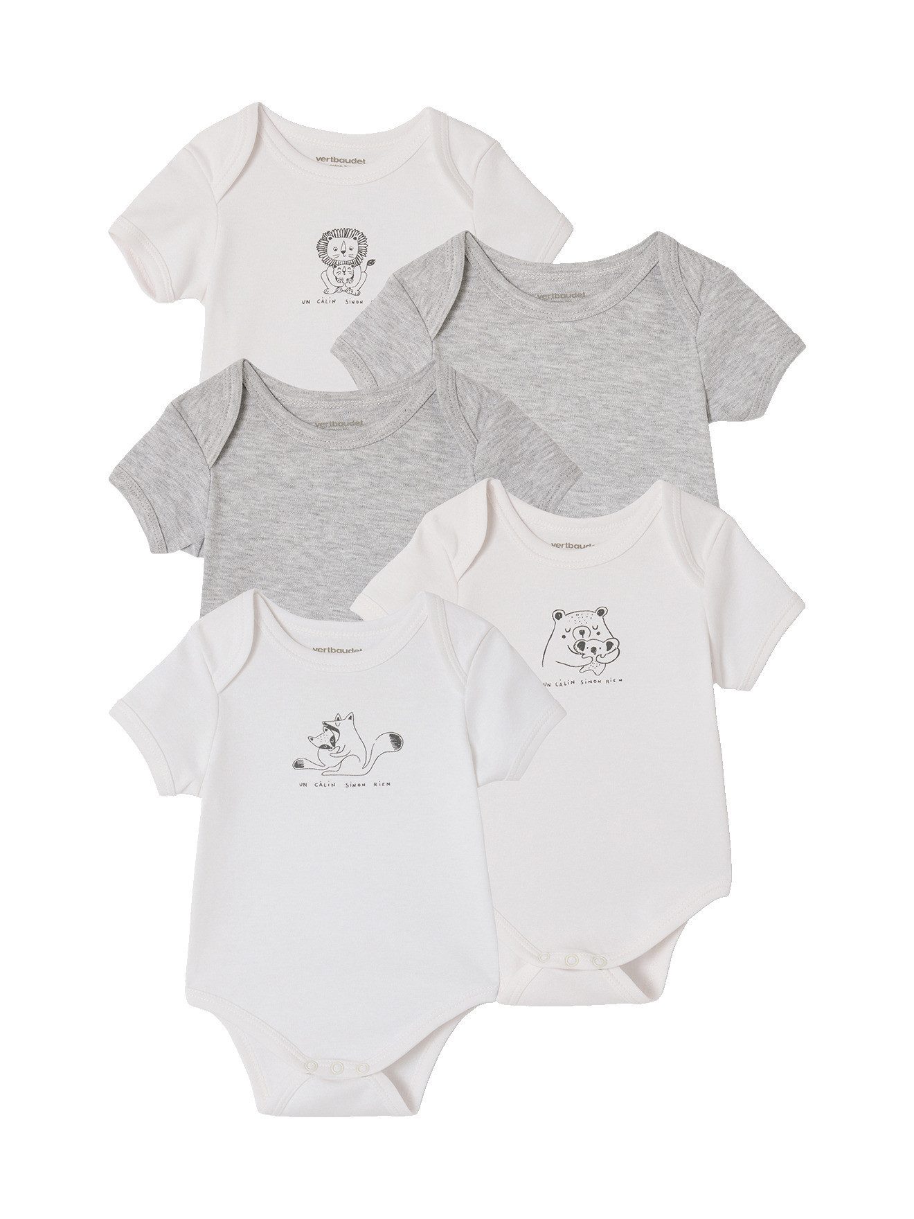 Body Baby Kurzarm-Bodys aus Bio-Baumwolle BASIC