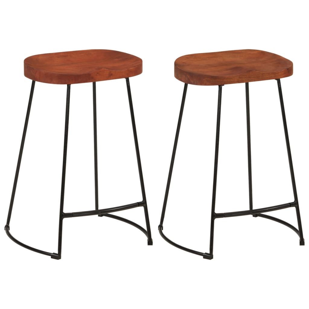 vidaXL Высокие табуреты Gavin Высокие табуреты 2 Stk. 45x40x63 cm Massivholz (2 St)