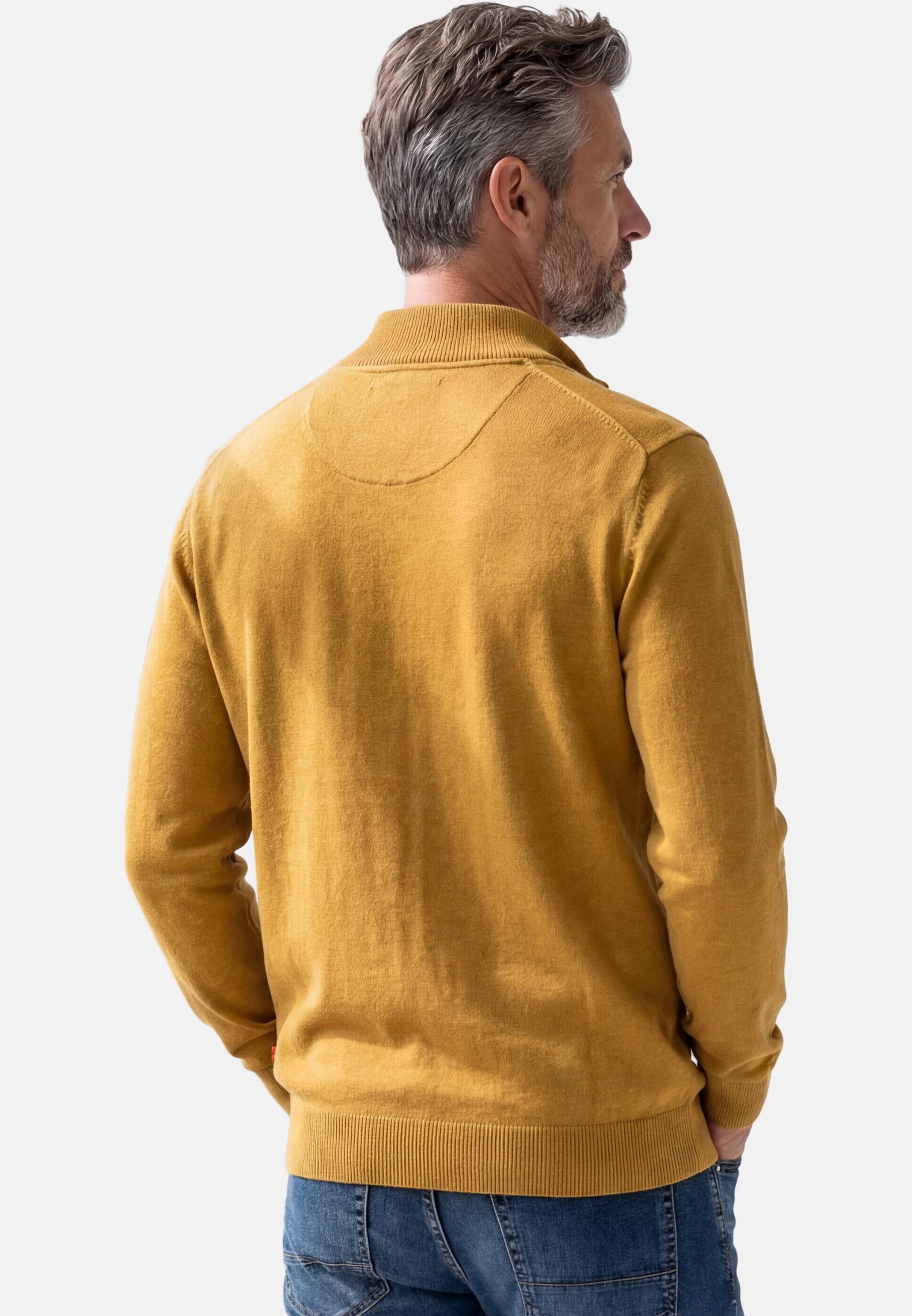 Redmond Strickpullover Basic (1-tlg) Troyer - Baumwolle - Atmungsaktiv
