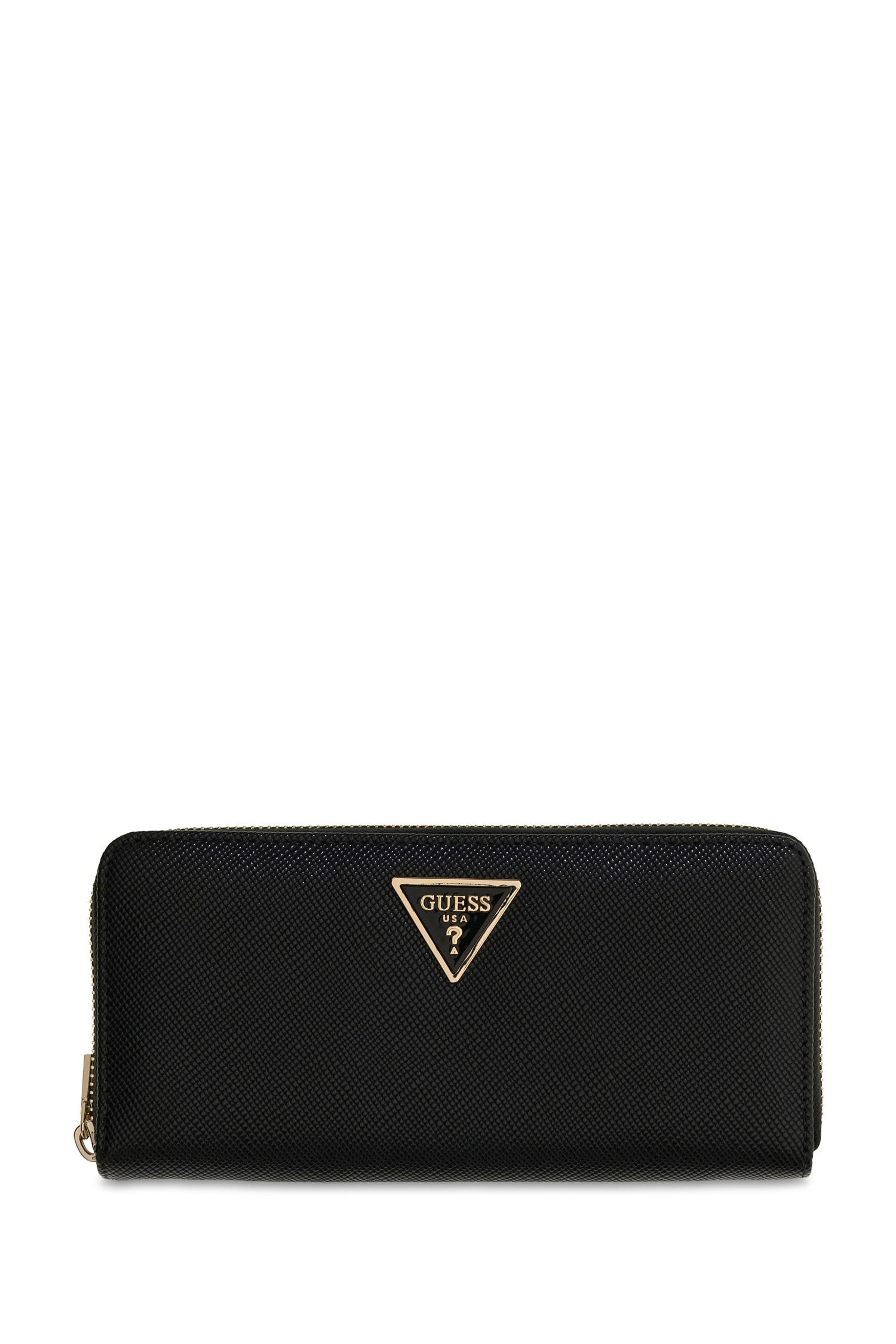 Guess Geldbörse LAUREL II SLG LARGE ZIP AROUND, Damen Portemonnaie, Geldbeutel mit Dreieckslogo