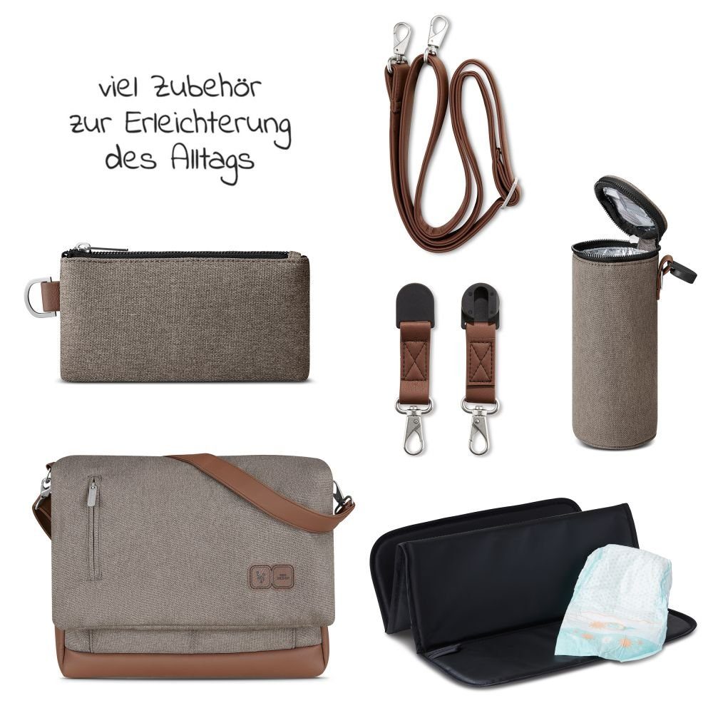 Edition Fashion (5-tlg), Wickeltasche Wickelunterlage viel - Nature Design Zubehör & Urban inkl. ABC - Windeltasche
