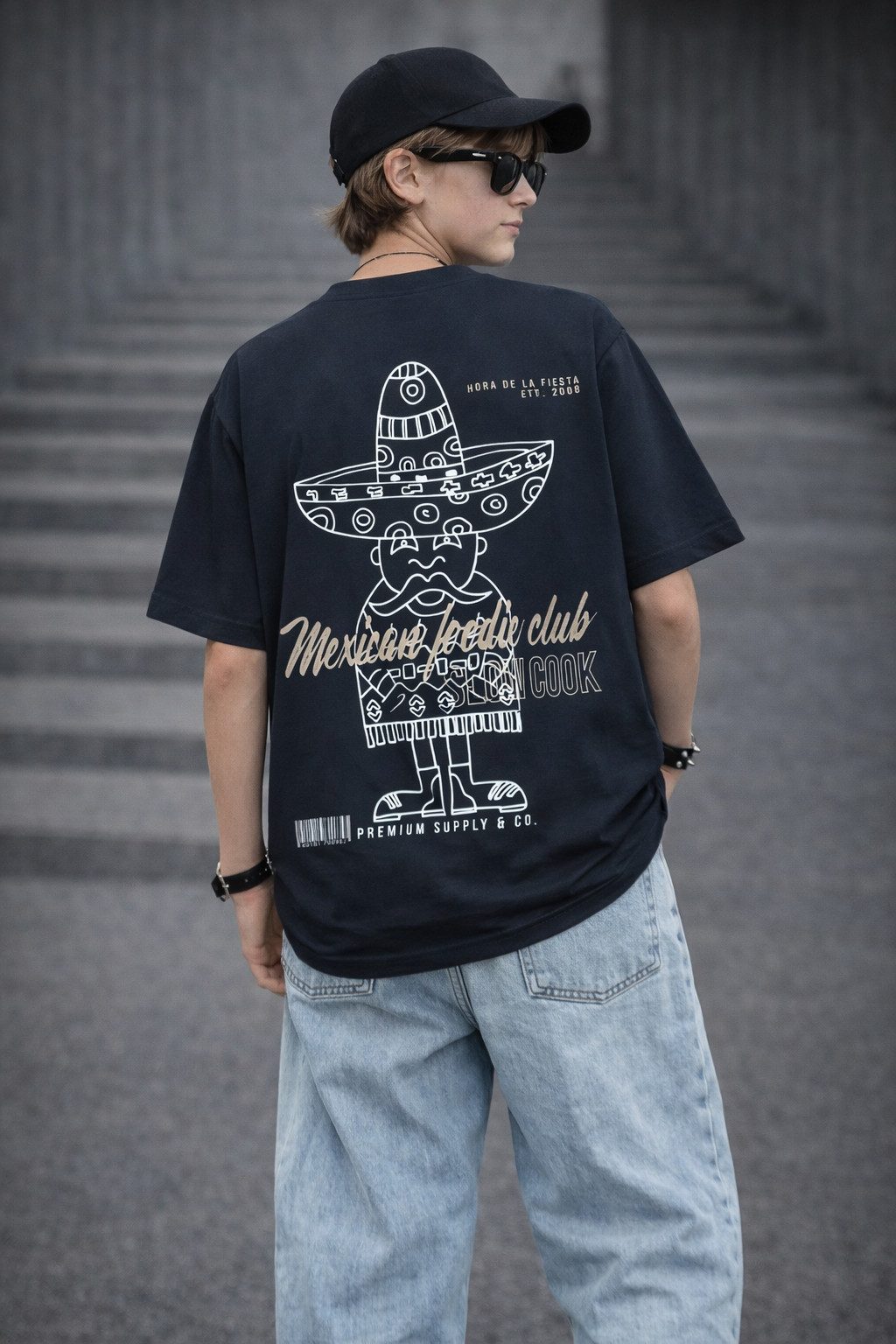 GRUNT T-Shirt Tijuana (1-tlg) Stylischer Print auf der Rückseite