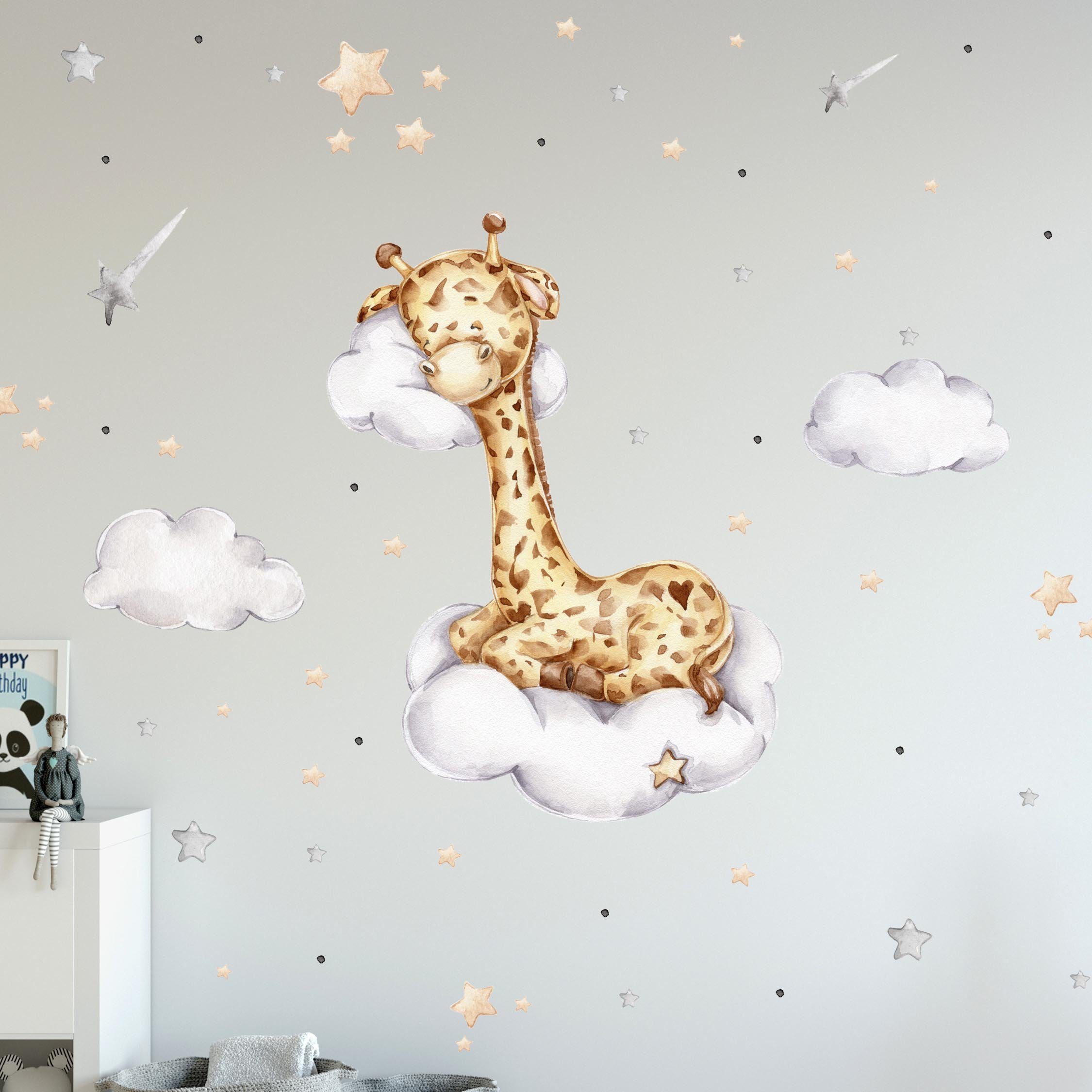 WANDKIND Wandtattoo Giraffe auf der Wolke günstig online kaufen