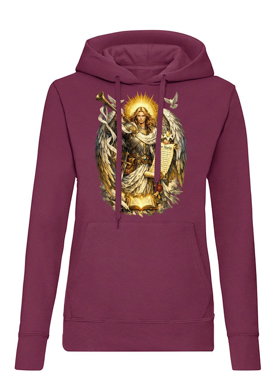 Hoodie ErzengelGabriel Damen Hoodie Print Engelmotiv Kapuze