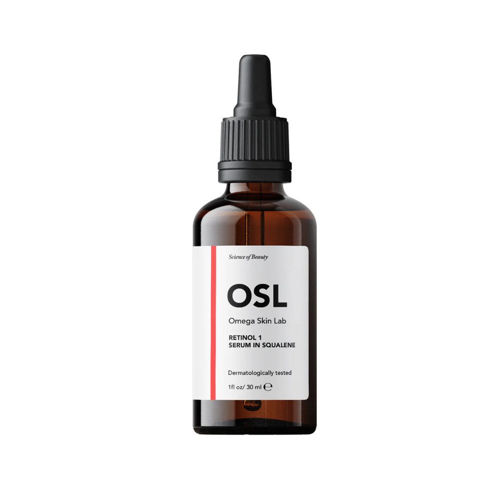 OSL Omega Skin Lab Gesichtsserum Retinol 1 in Squalen-Serum 30 ml – freundliches Anti-Aging-Retinol-Ser
