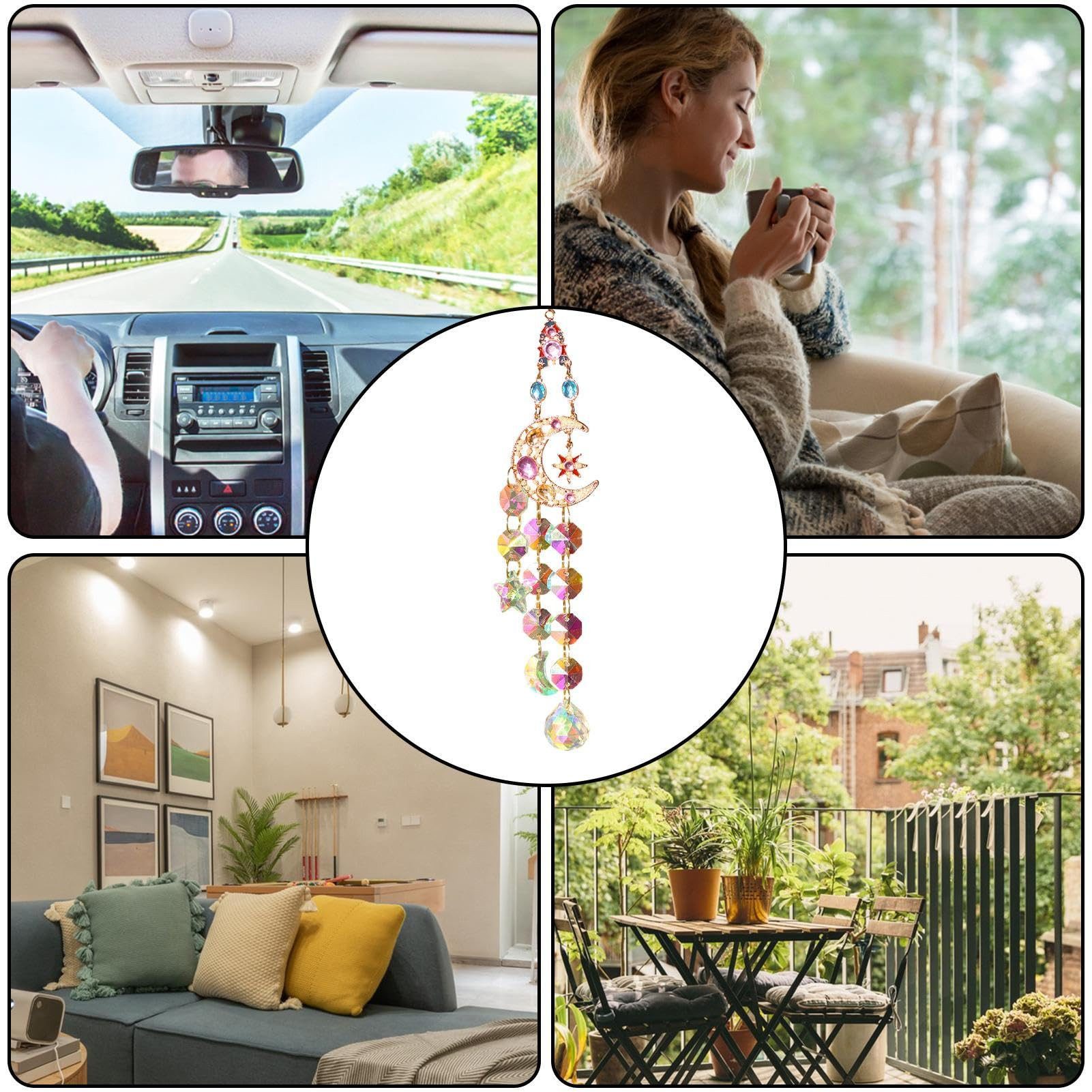 Coonoor Hängedekoration Sonnenfänger Kristall Windspiel, Zaubert Lichtrefle günstig online kaufen