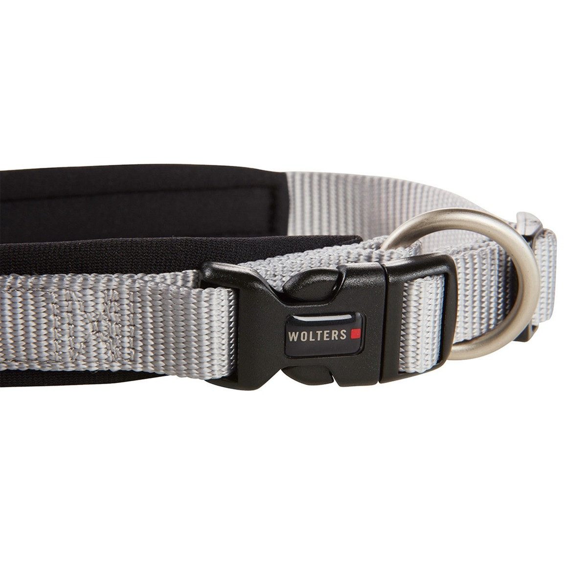 Wolters Hunde-Halsband Halsband Professional Comfort silber/schwarz