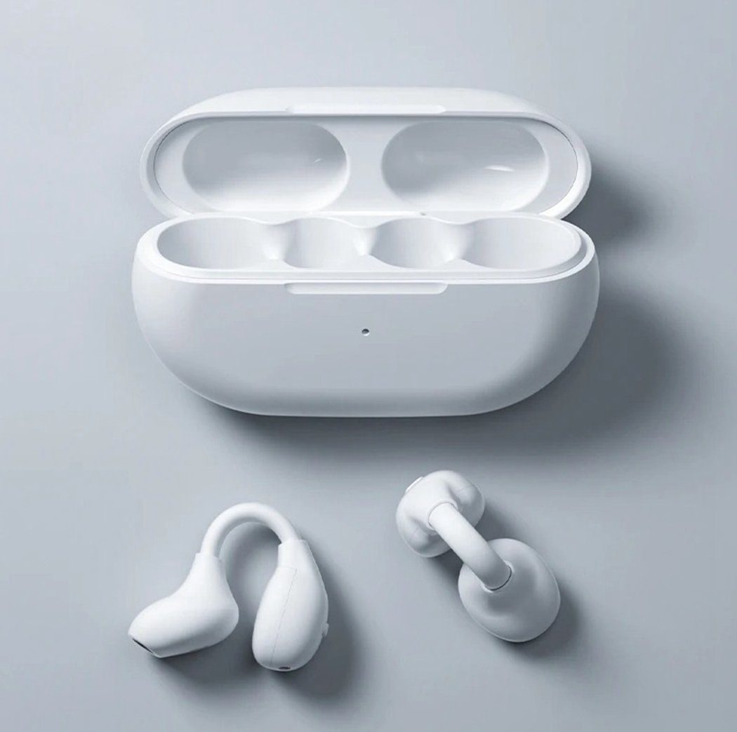 TUABUR Xiaomi Drahtlose Kopfhörer - Bluetooth 5.3, Sport Ohrhörer,Wasserdicht Bluetooth-Kopfhörer Weiß