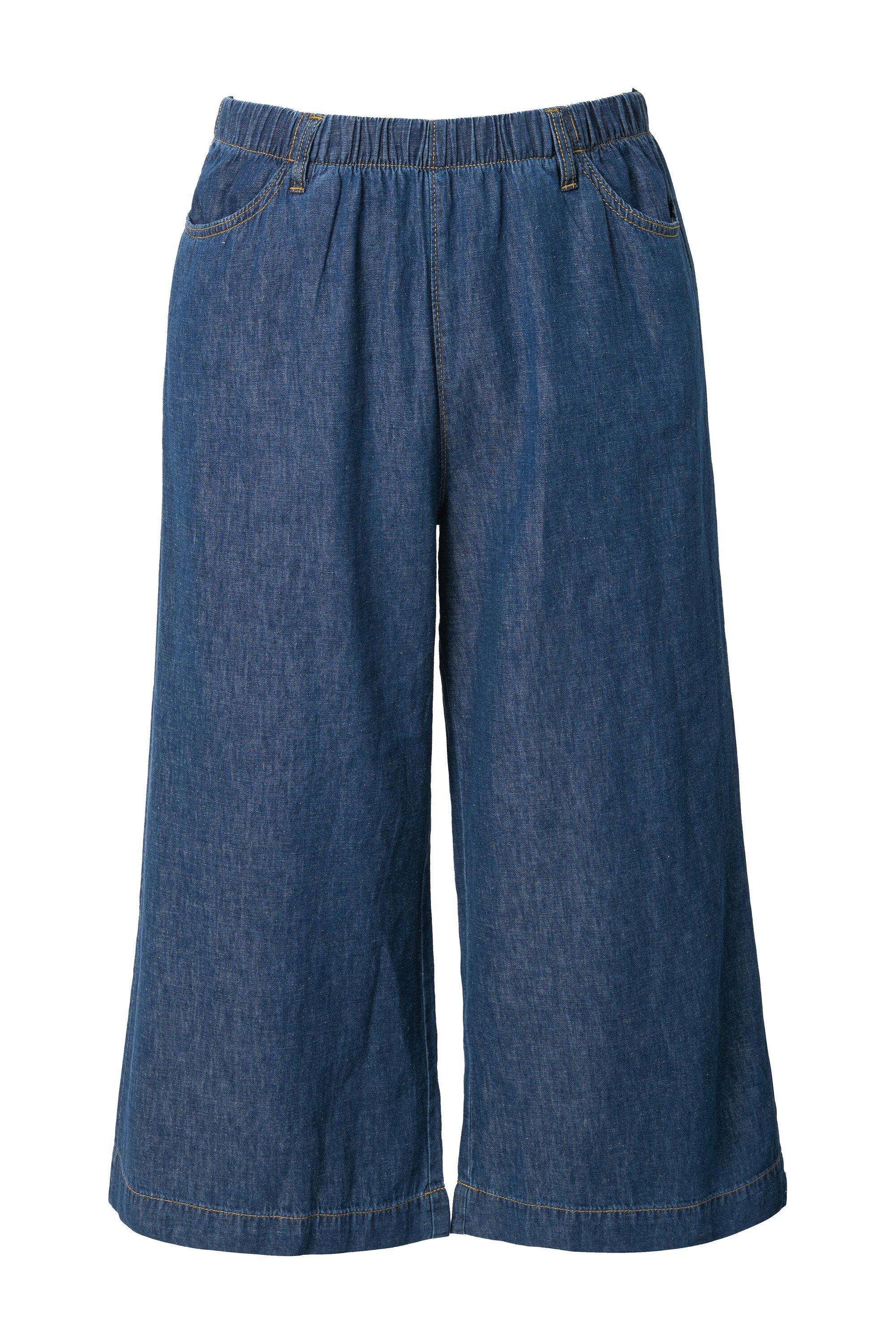 Ulla Popken Culotte Culotte Leinenmix weites günstig online kaufen